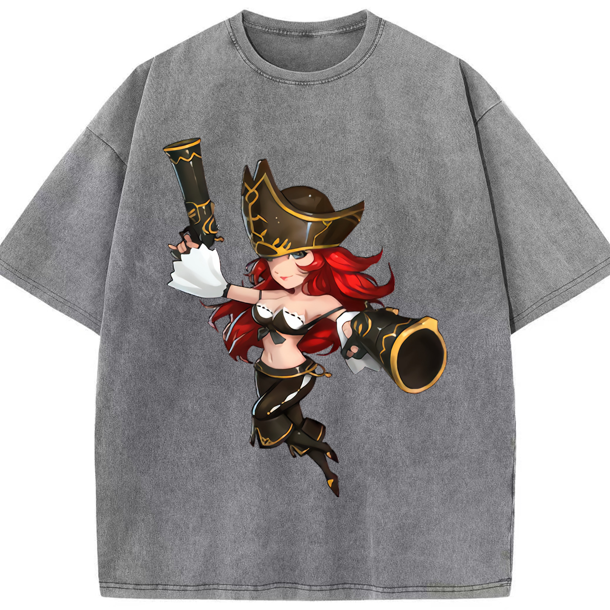 リーグ・オブ・レジェンド League of Legends LOL 綿100% ヴィンテージ風 半袖Tシャツ（フロントプリント）