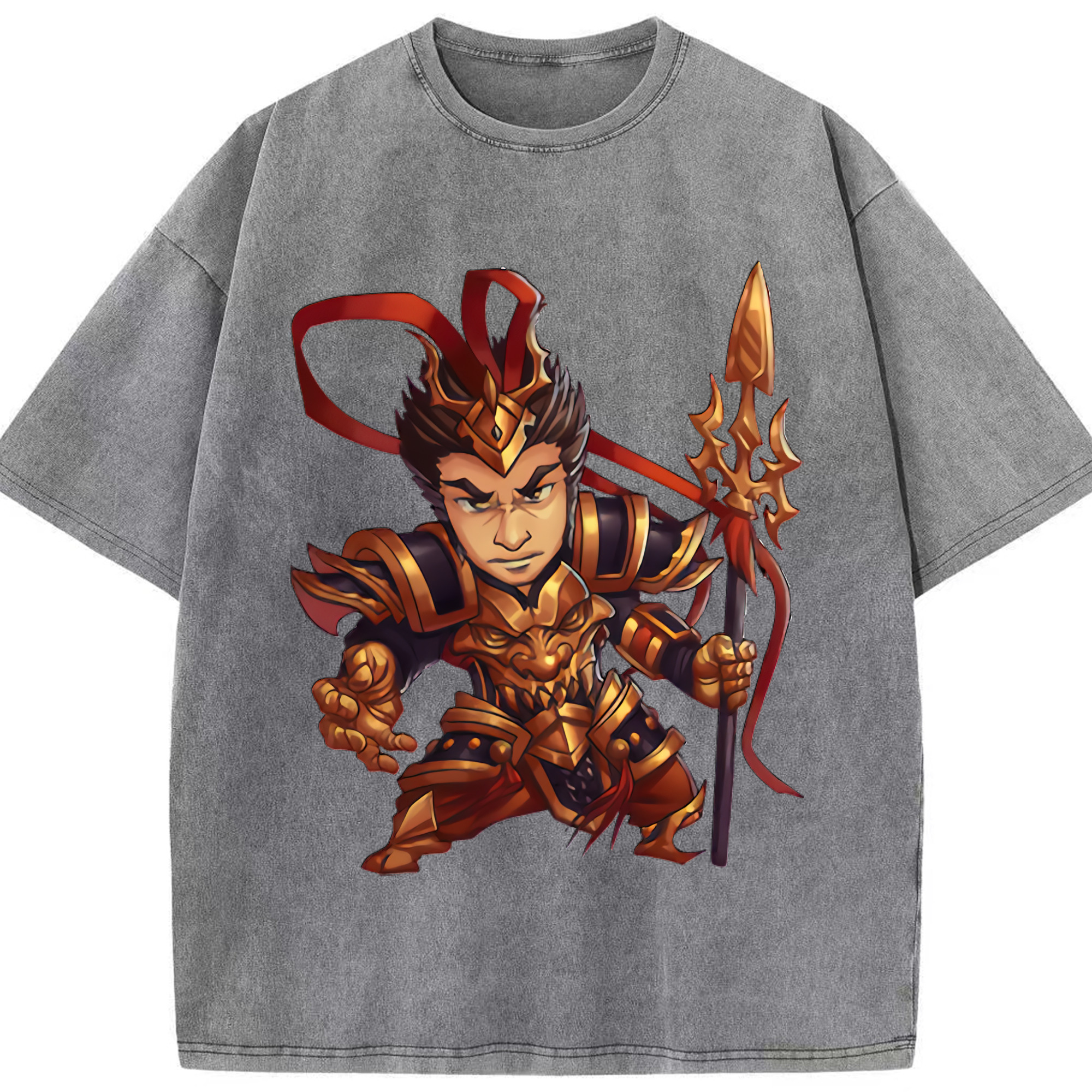 リーグ・オブ・レジェンド League of Legends LOL 綿100% ヴィンテージ風 半袖Tシャツ（フロントプリント）