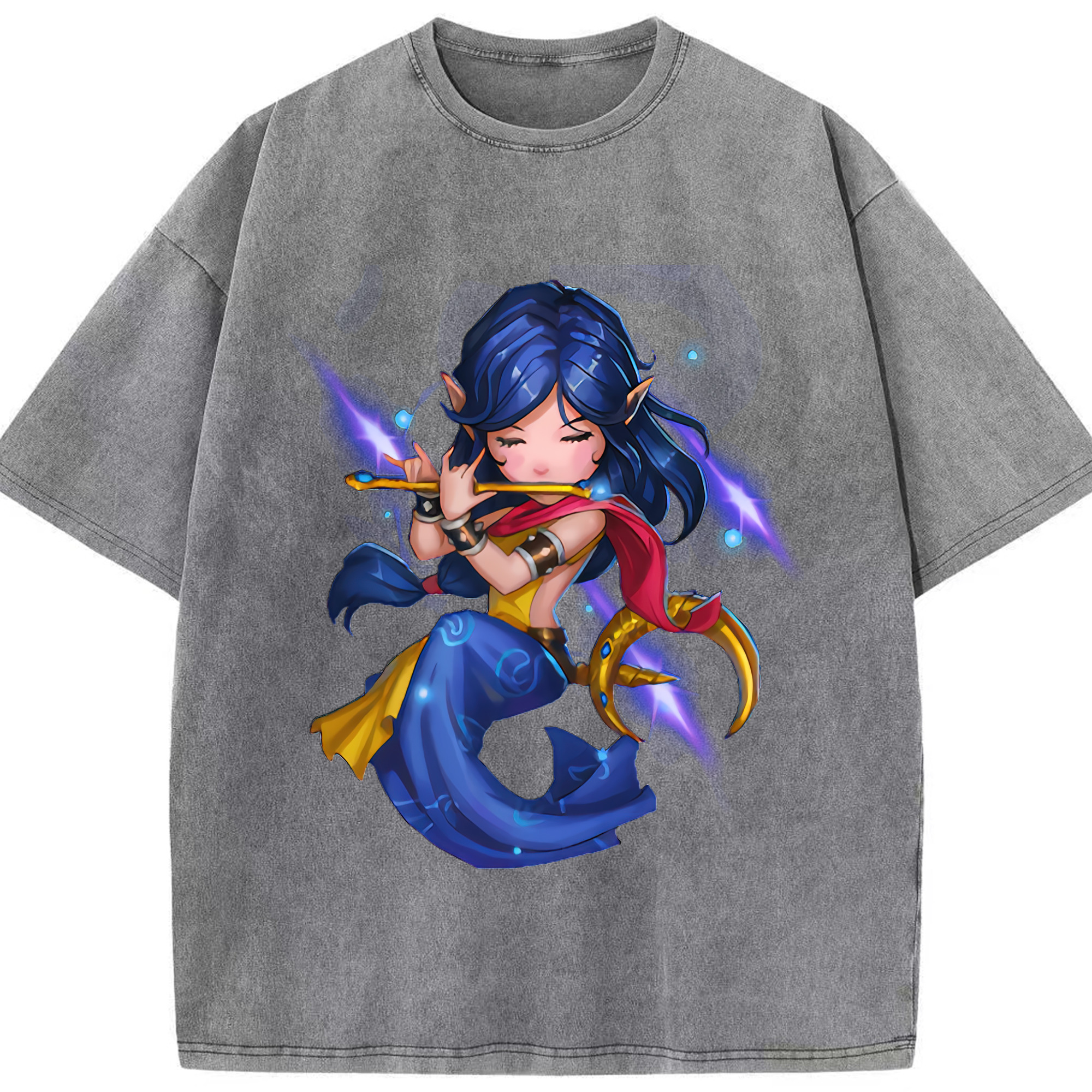 リーグ・オブ・レジェンド League of Legends LOL 綿100% ヴィンテージ風 半袖Tシャツ（フロントプリント）