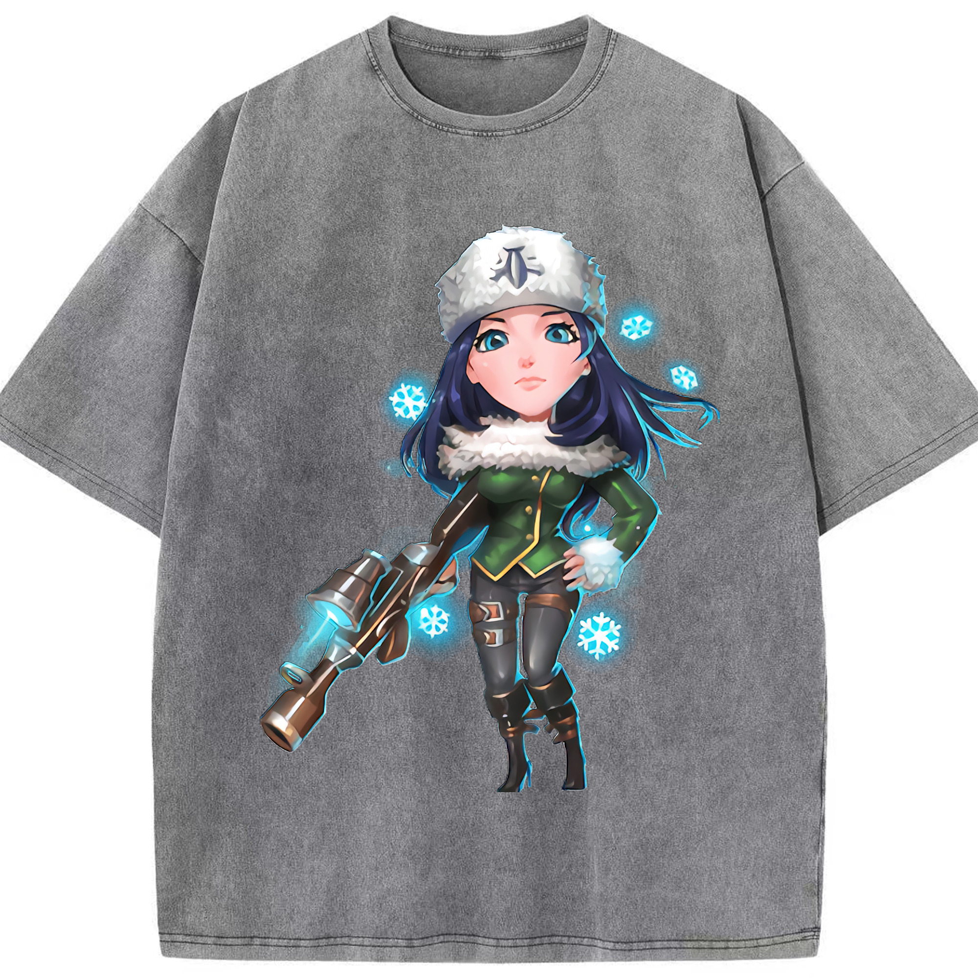 リーグ・オブ・レジェンド League of Legends LOL 綿100% ヴィンテージ風 半袖Tシャツ（フロントプリント）