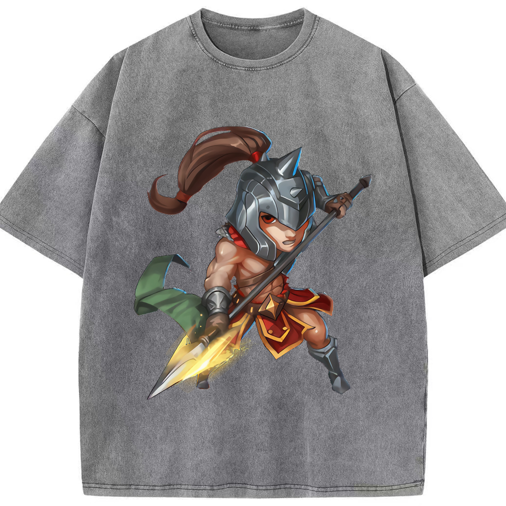 リーグ・オブ・レジェンド League of Legends LOL 綿100% ヴィンテージ風 半袖Tシャツ（フロントプリント）