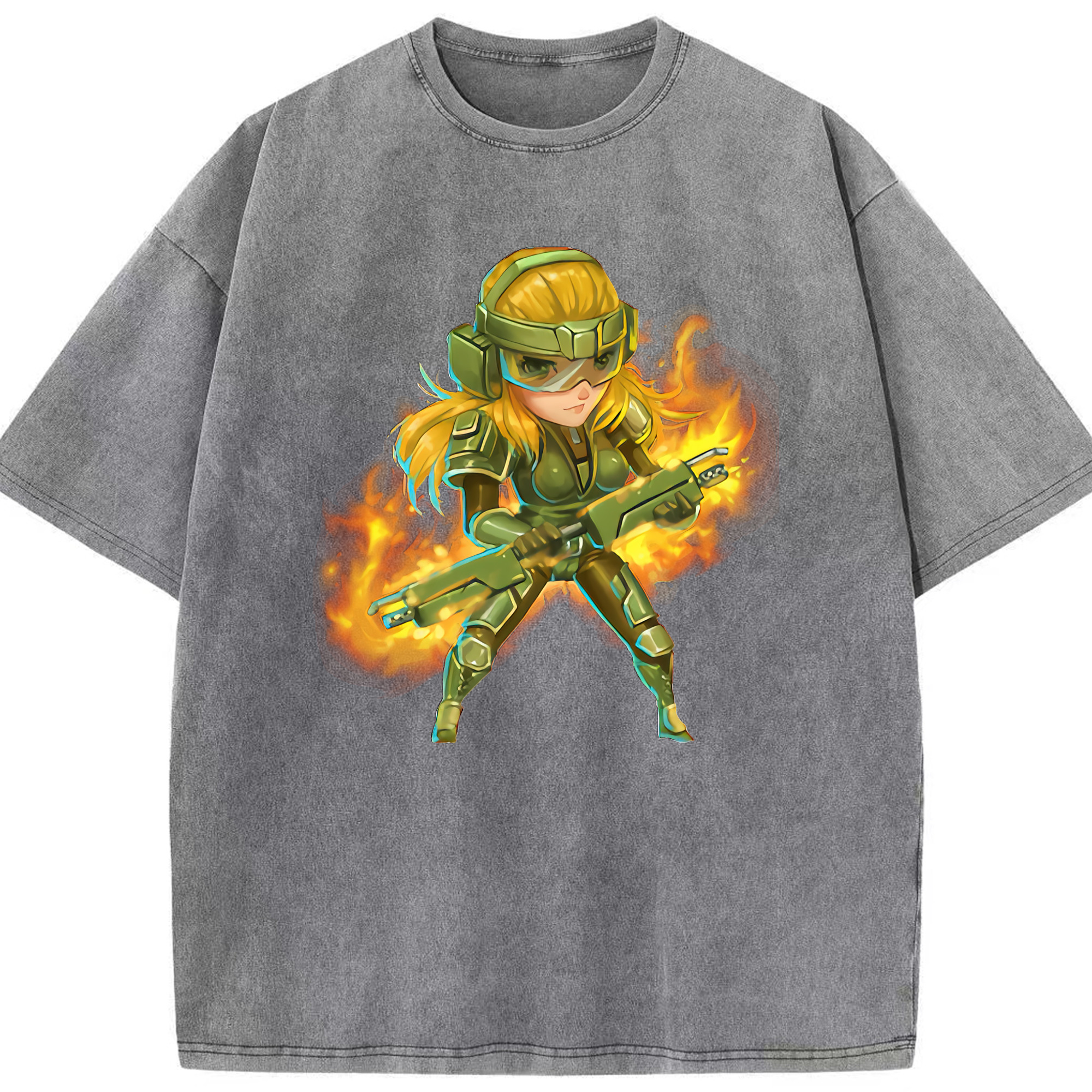 リーグ・オブ・レジェンド League of Legends LOL 綿100% ヴィンテージ風 半袖Tシャツ（フロントプリント）