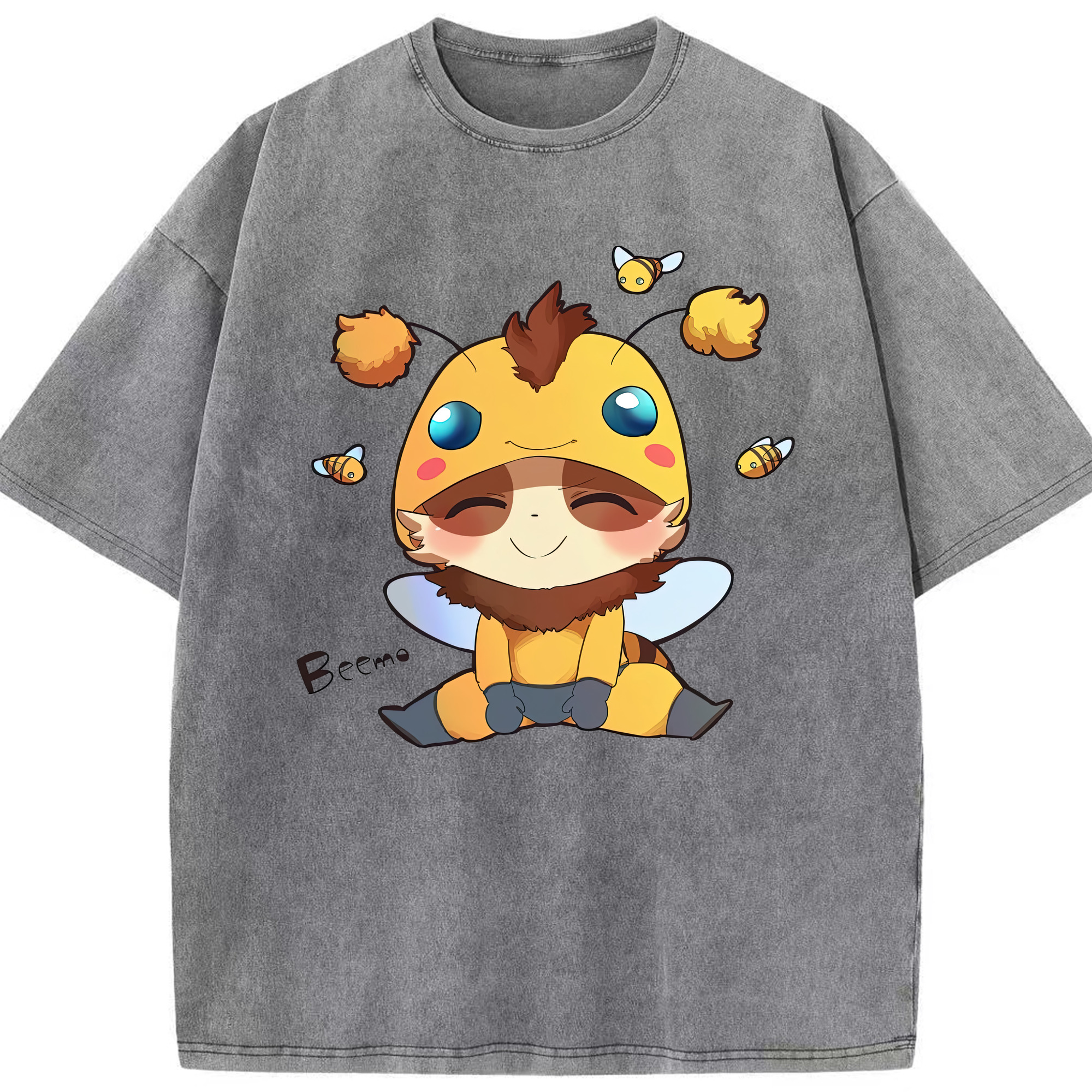 リーグ・オブ・レジェンド League of Legends LOL 綿100% ヴィンテージ風 半袖Tシャツ（フロントプリント）
