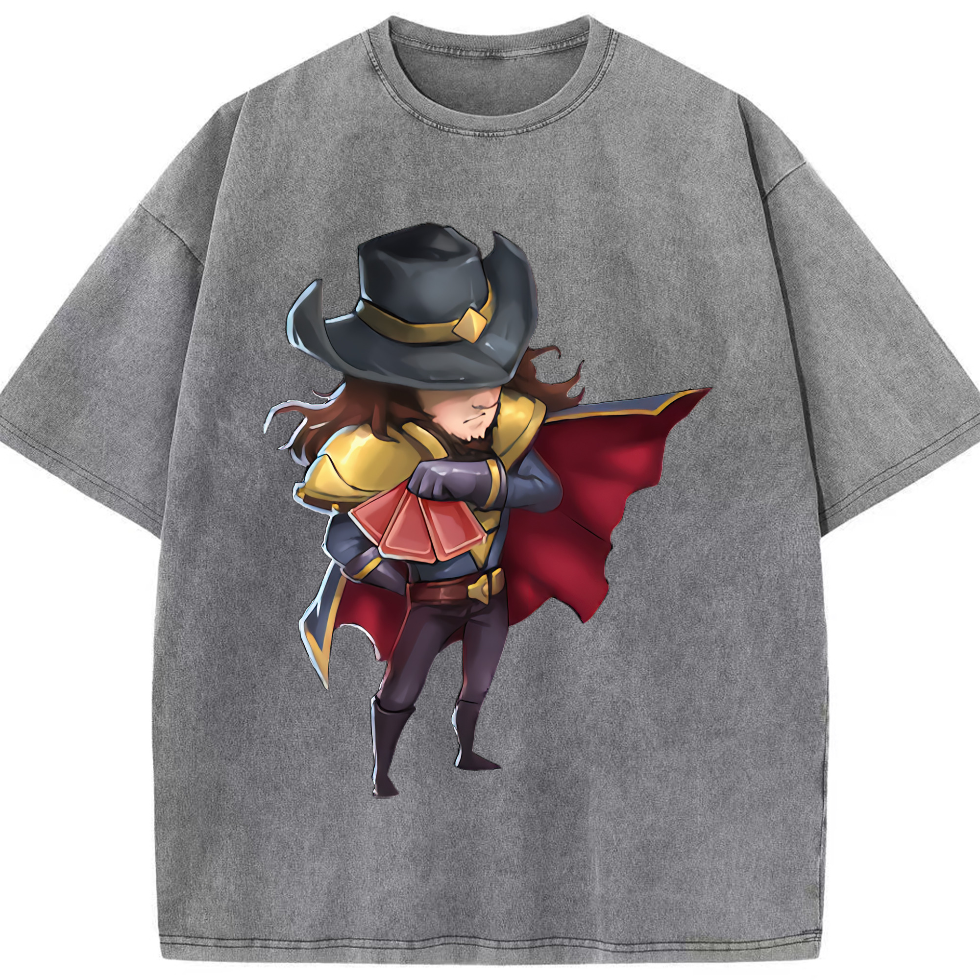 （画像用） リーグ・オブ・レジェンド League of Legends LOL 綿100% ヴィンテージ風 半袖Tシャツ（フロントプリント）