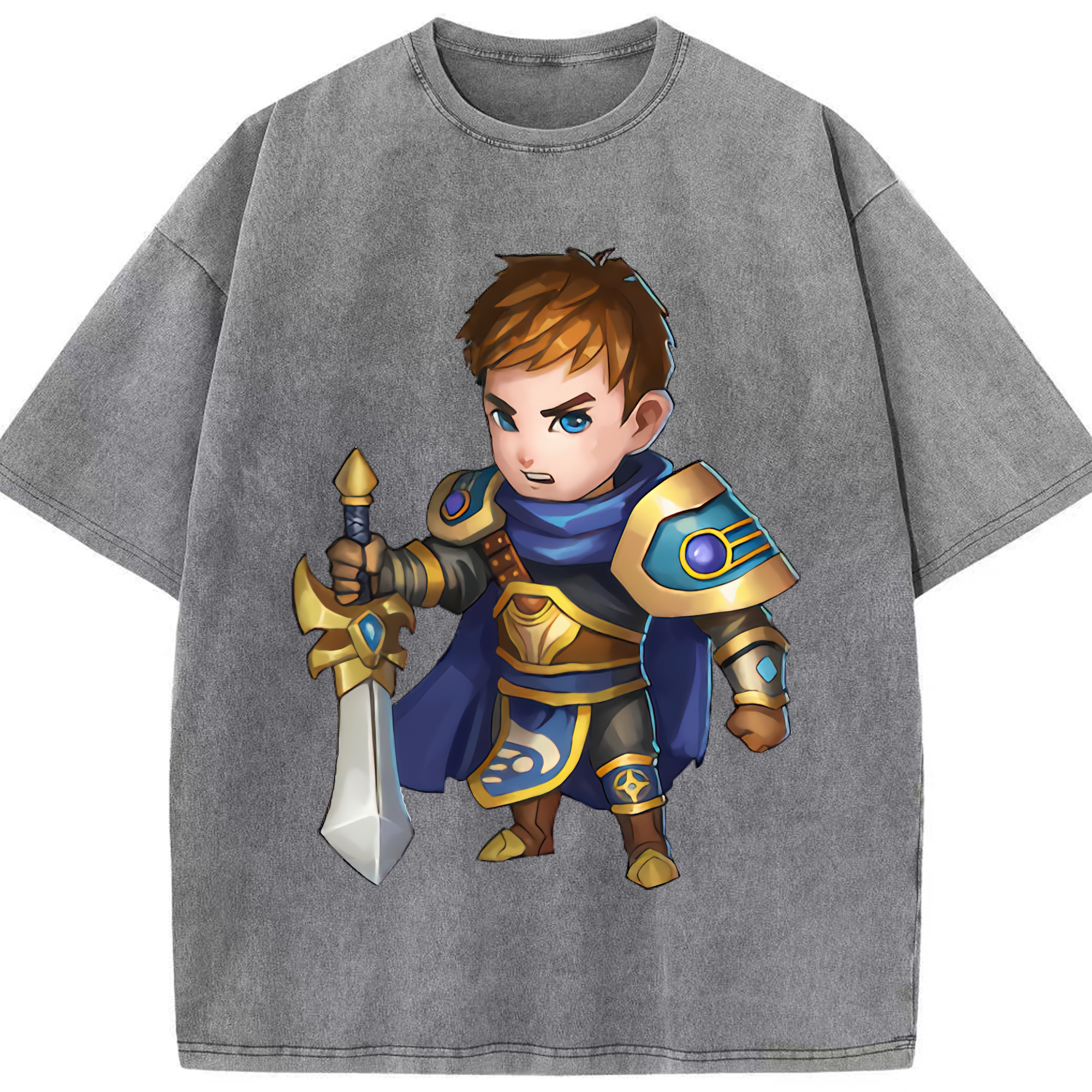 （画像用） リーグ・オブ・レジェンド League of Legends LOL 綿100% ヴィンテージ風 半袖Tシャツ（フロントプリント）