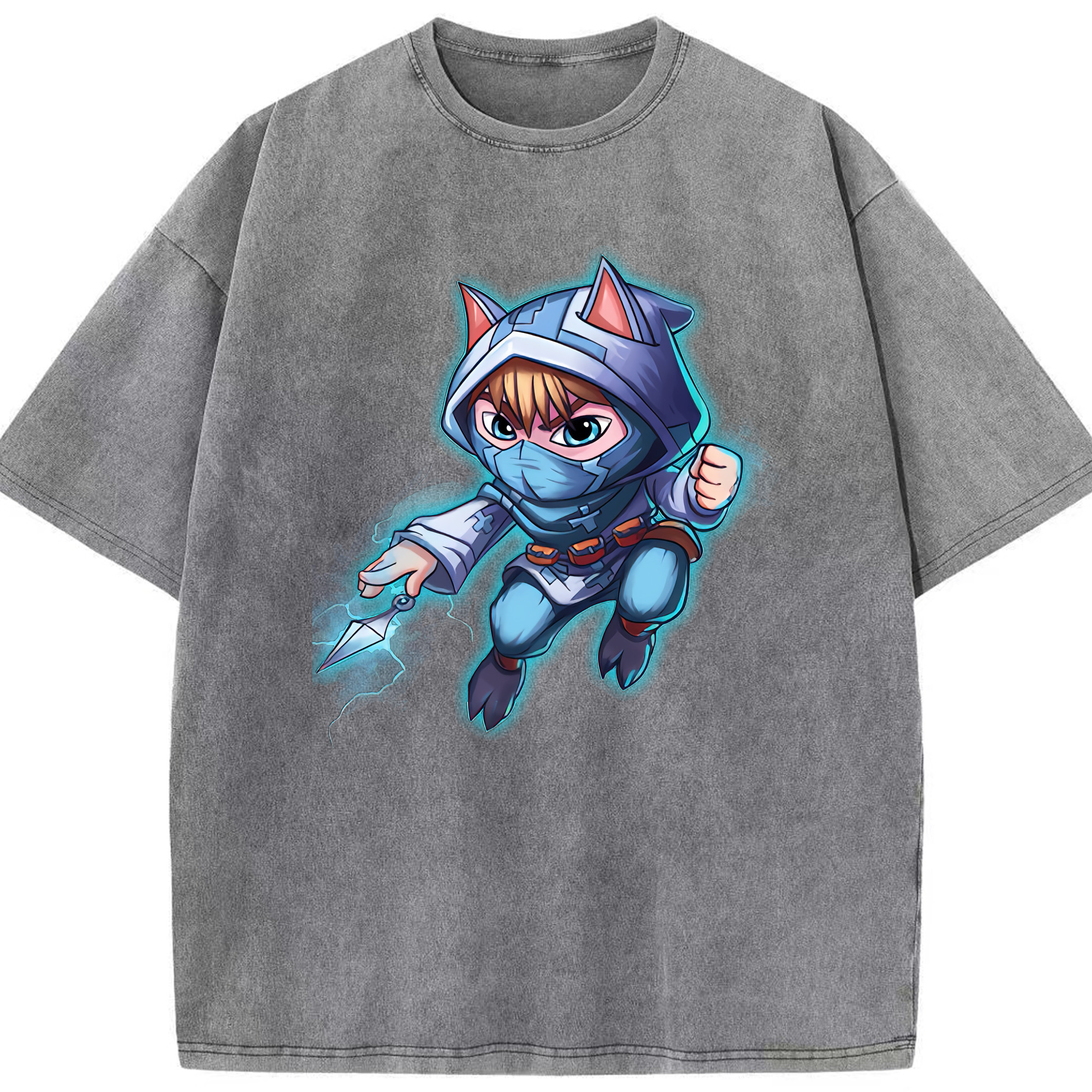 リーグ・オブ・レジェンド League of Legends LOL 綿100% ヴィンテージ風 半袖Tシャツ（フロントプリント）