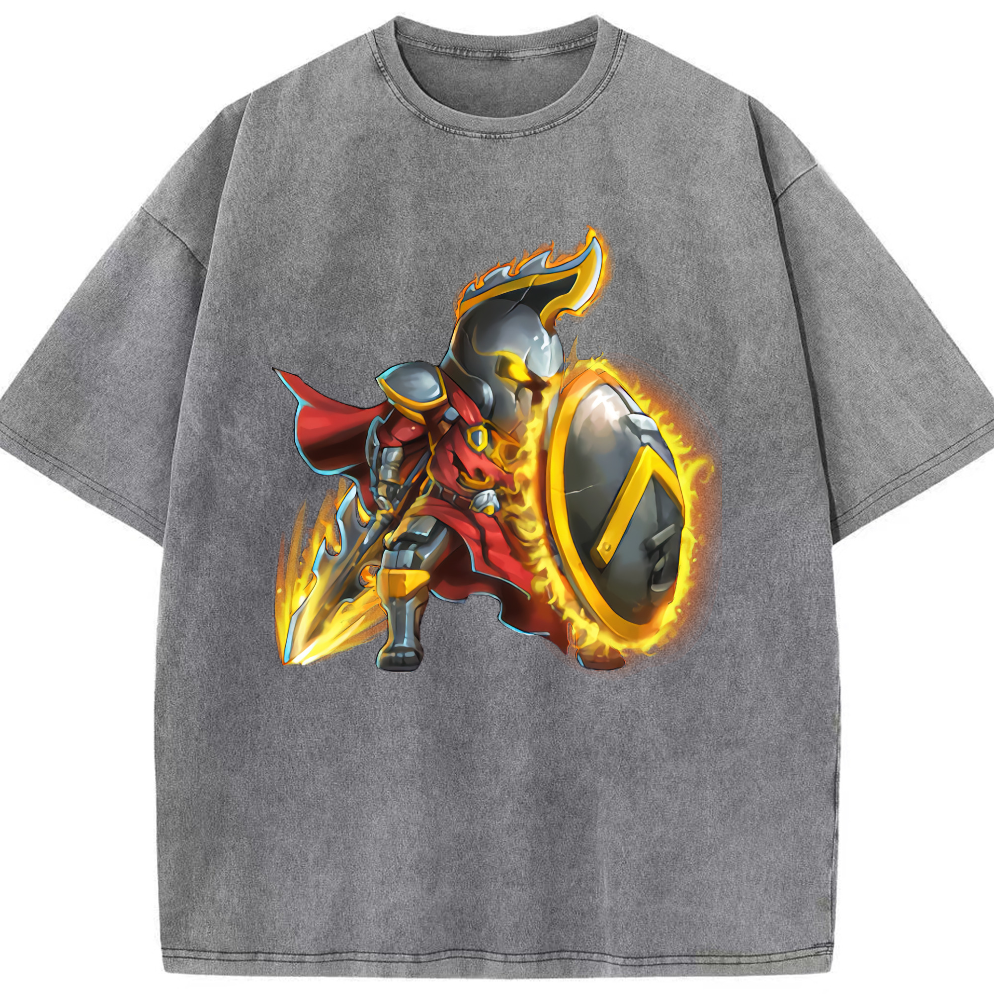リーグ・オブ・レジェンド League of Legends LOL 綿100% ヴィンテージ風 半袖Tシャツ（フロントプリント）