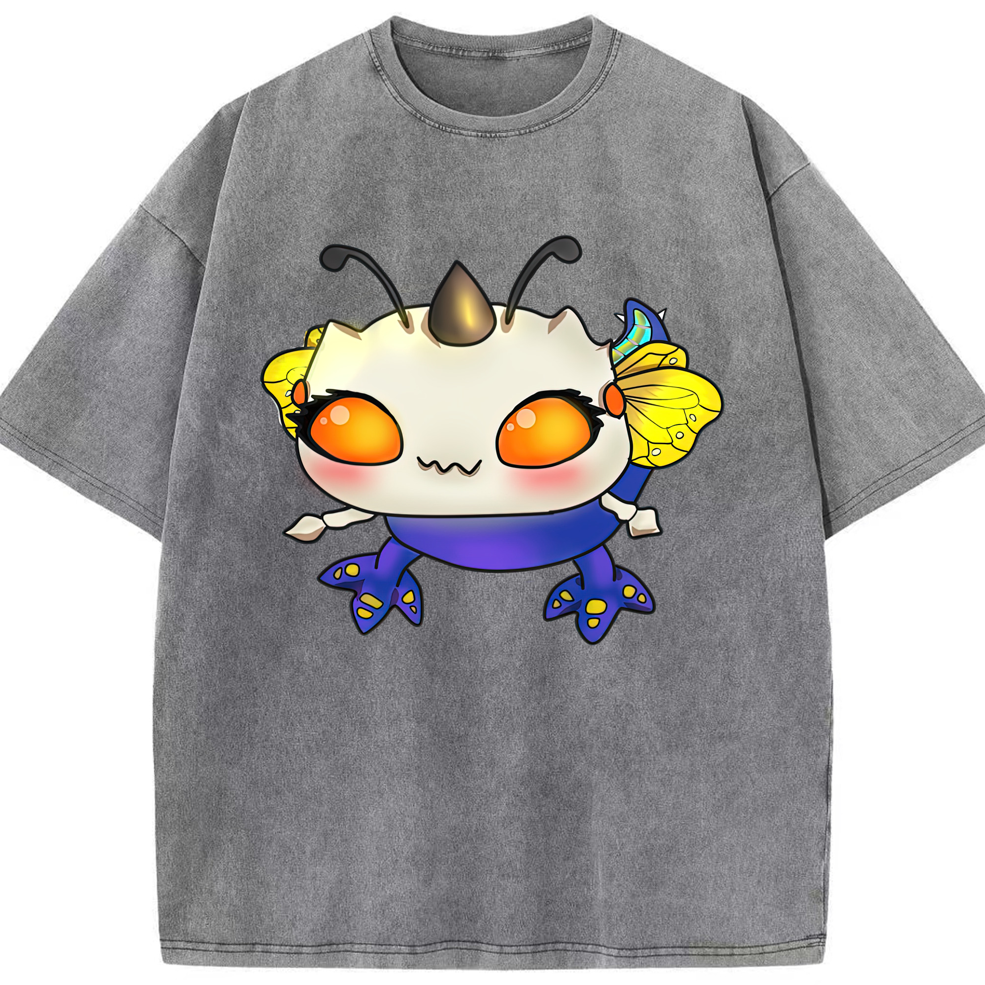 リーグ・オブ・レジェンド League of Legends LOL 綿100% ヴィンテージ風 半袖Tシャツ（フロントプリント）