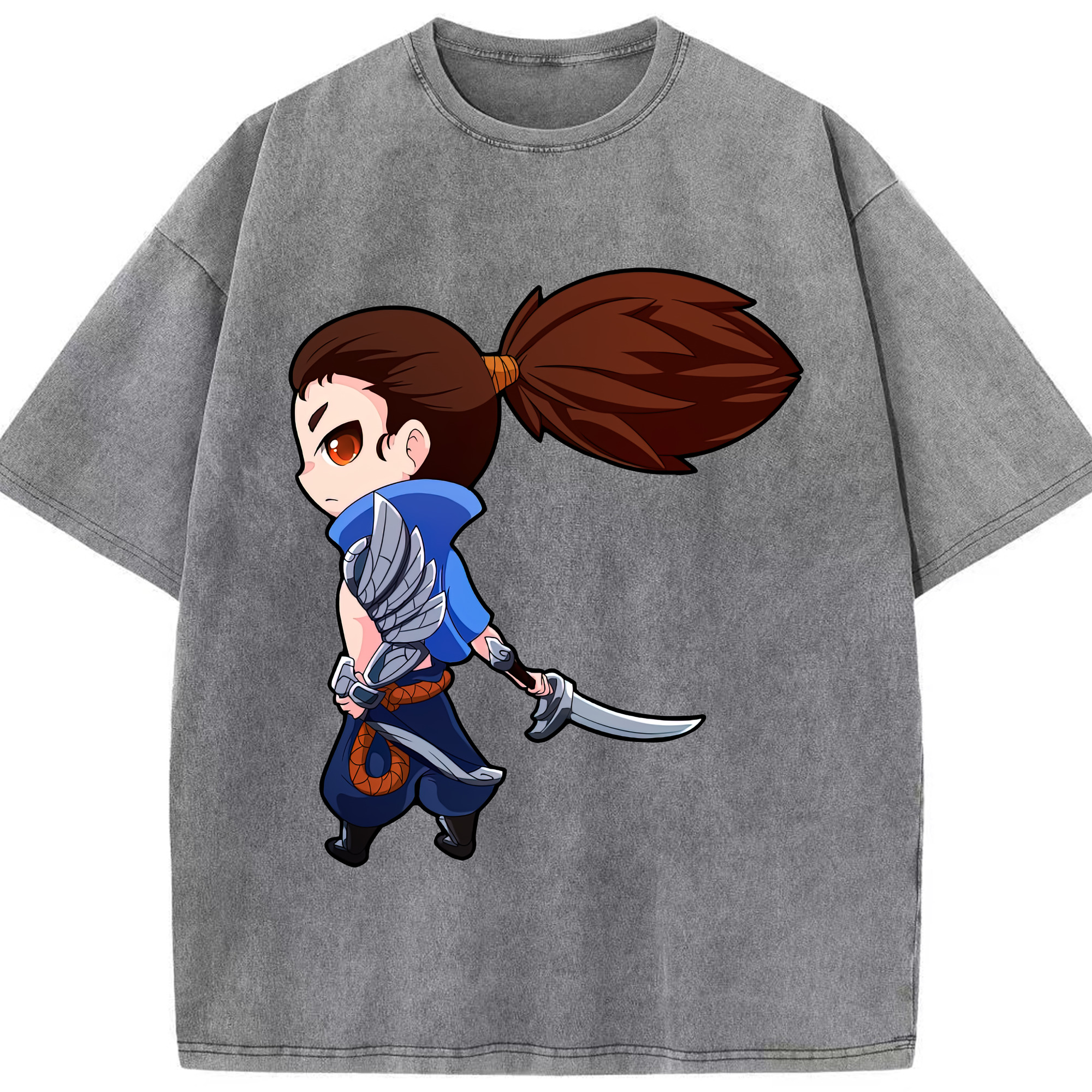 リーグ・オブ・レジェンド League of Legends LOL 綿100% ヴィンテージ風 半袖Tシャツ（フロントプリント）