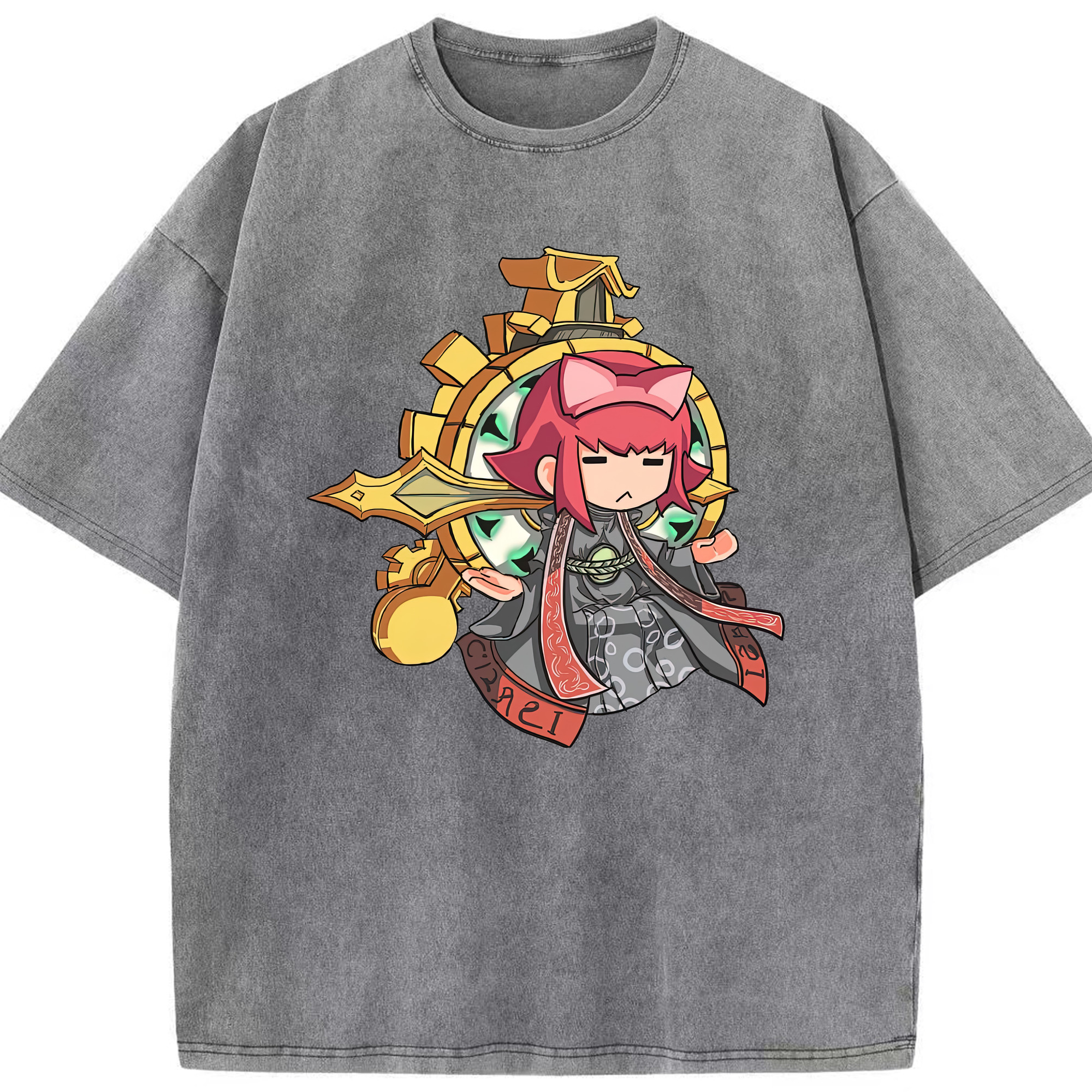 リーグ・オブ・レジェンド League of Legends LOL 綿100% ヴィンテージ風 半袖Tシャツ（フロントプリント）
