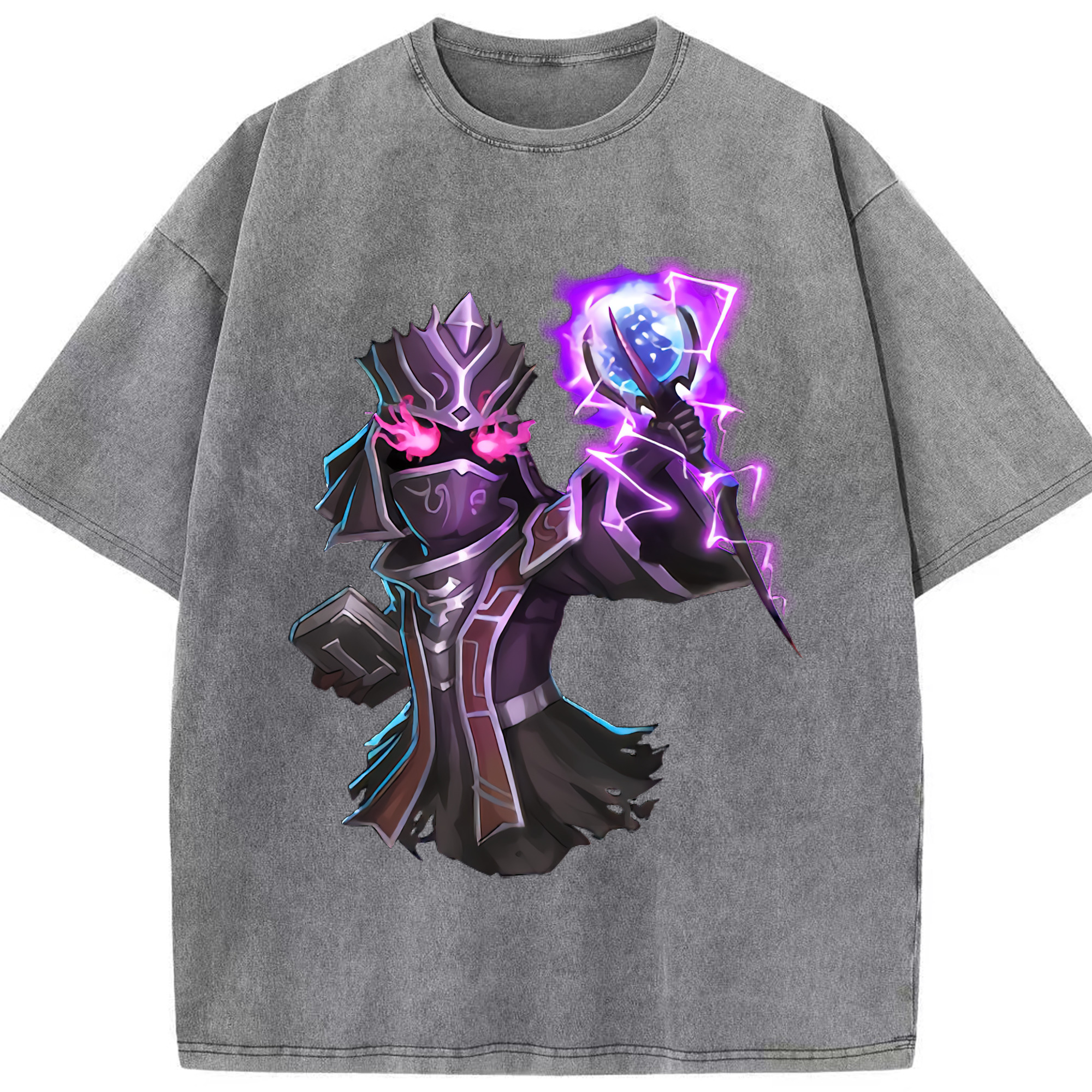 リーグ・オブ・レジェンド League of Legends LOL 綿100% ヴィンテージ風 半袖Tシャツ（フロントプリント）