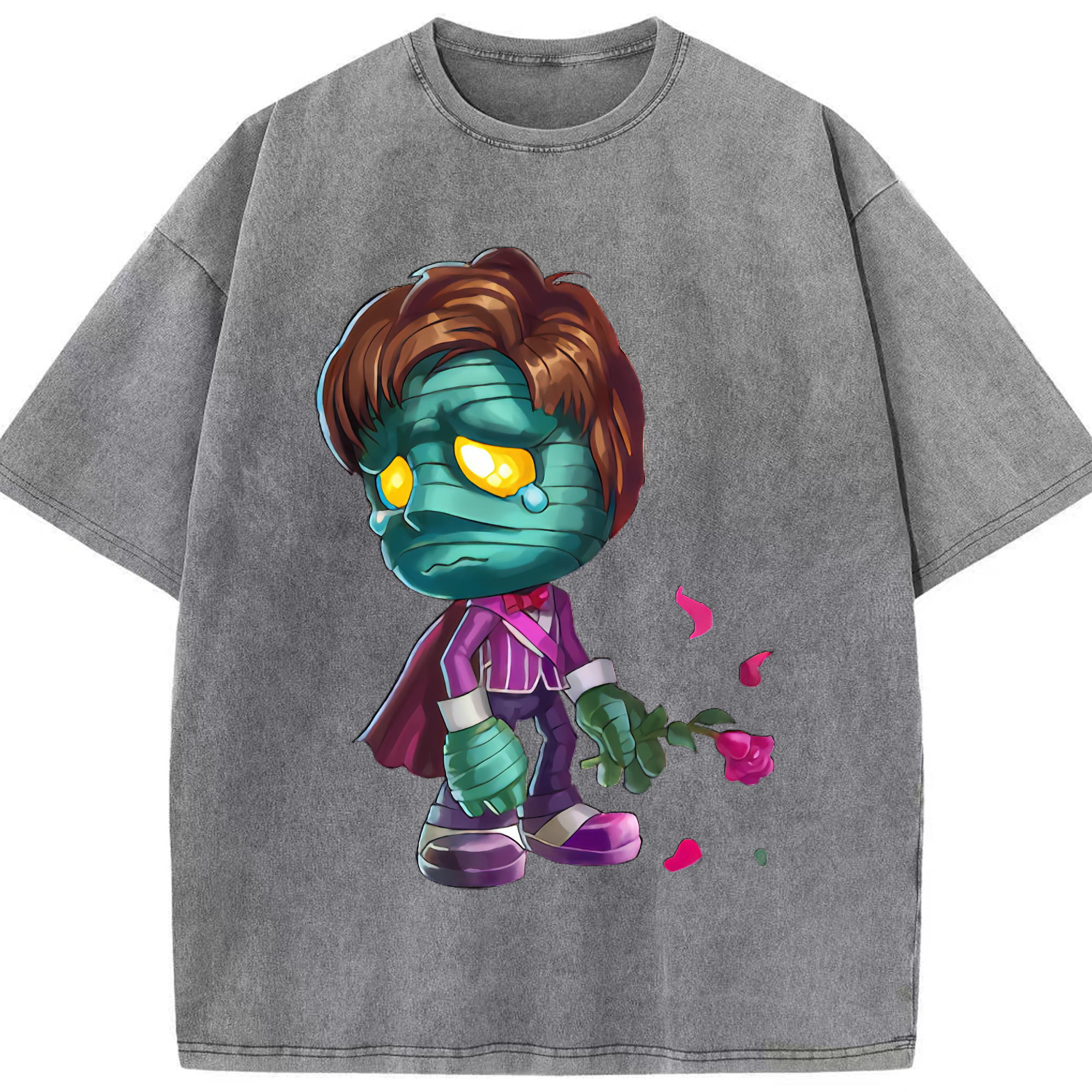 リーグ・オブ・レジェンド League of Legends LOL 綿100% ヴィンテージ風 半袖Tシャツ（フロントプリント）