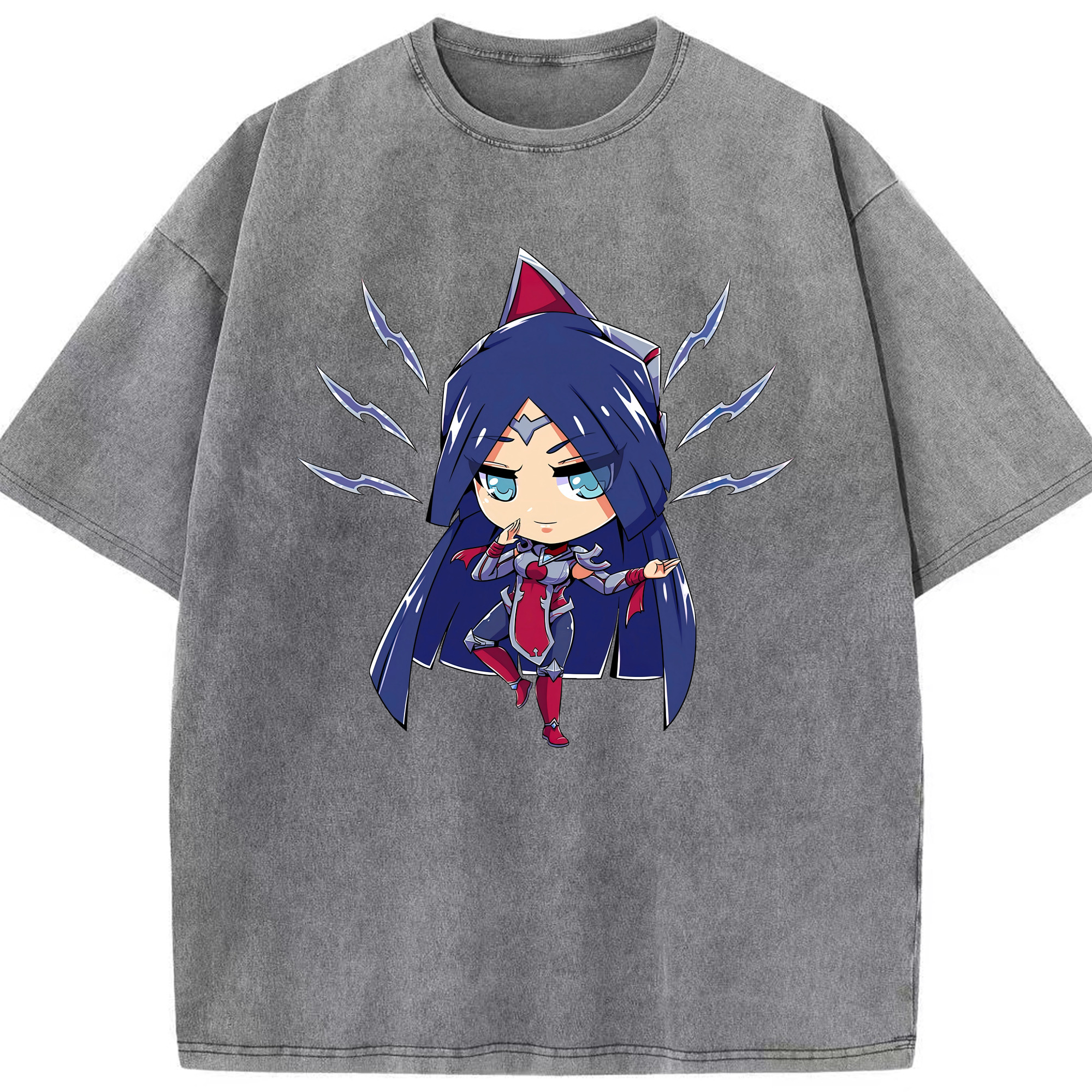 リーグ・オブ・レジェンド League of Legends LOL 綿100% ヴィンテージ風 半袖Tシャツ（フロントプリント）