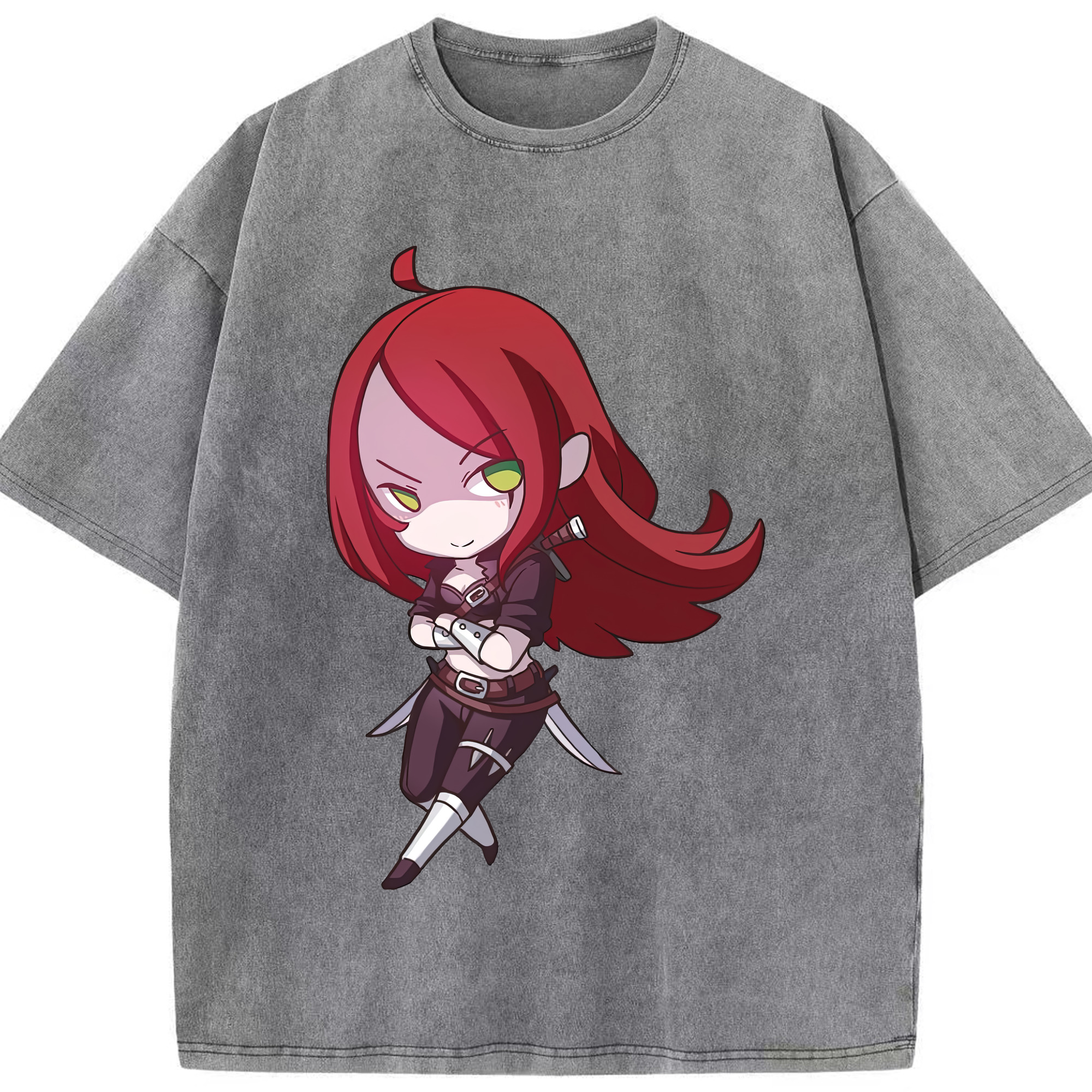 リーグ・オブ・レジェンド League of Legends LOL 綿100% ヴィンテージ風 半袖Tシャツ（フロントプリント）