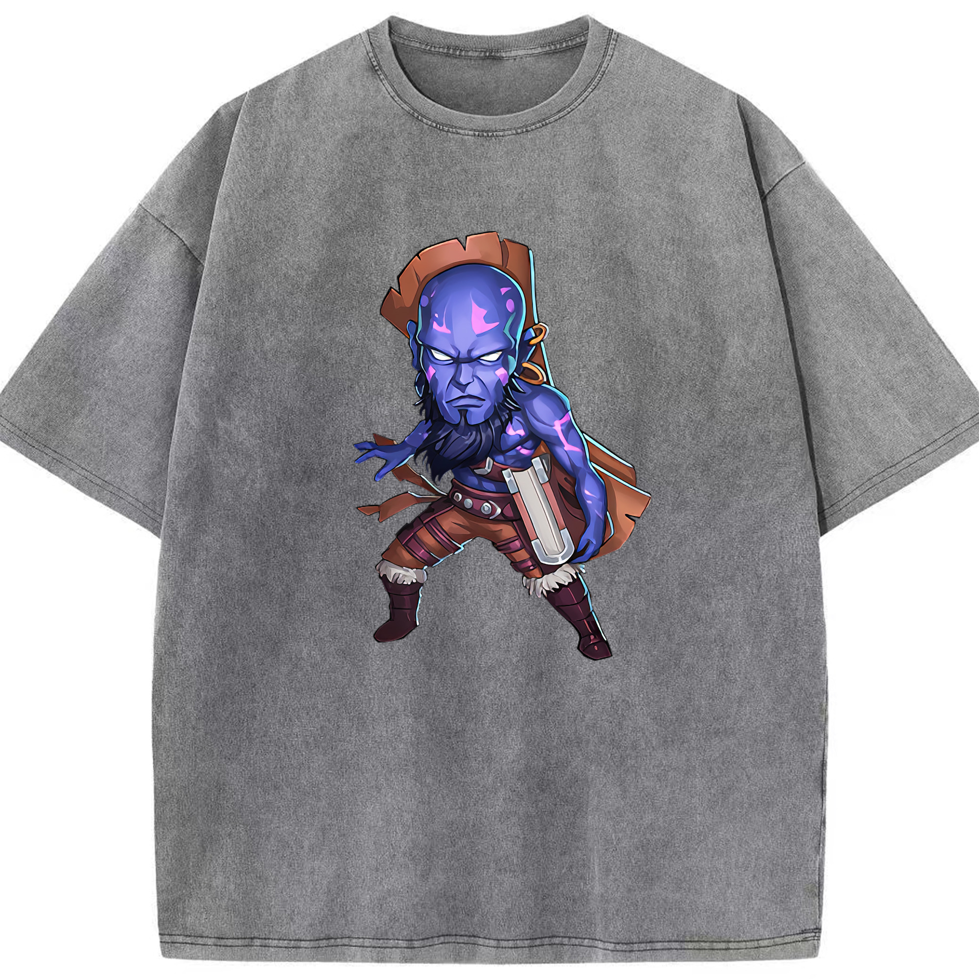 （画像用） リーグ・オブ・レジェンド League of Legends LOL 綿100% ヴィンテージ風 半袖Tシャツ（フロントプリント）