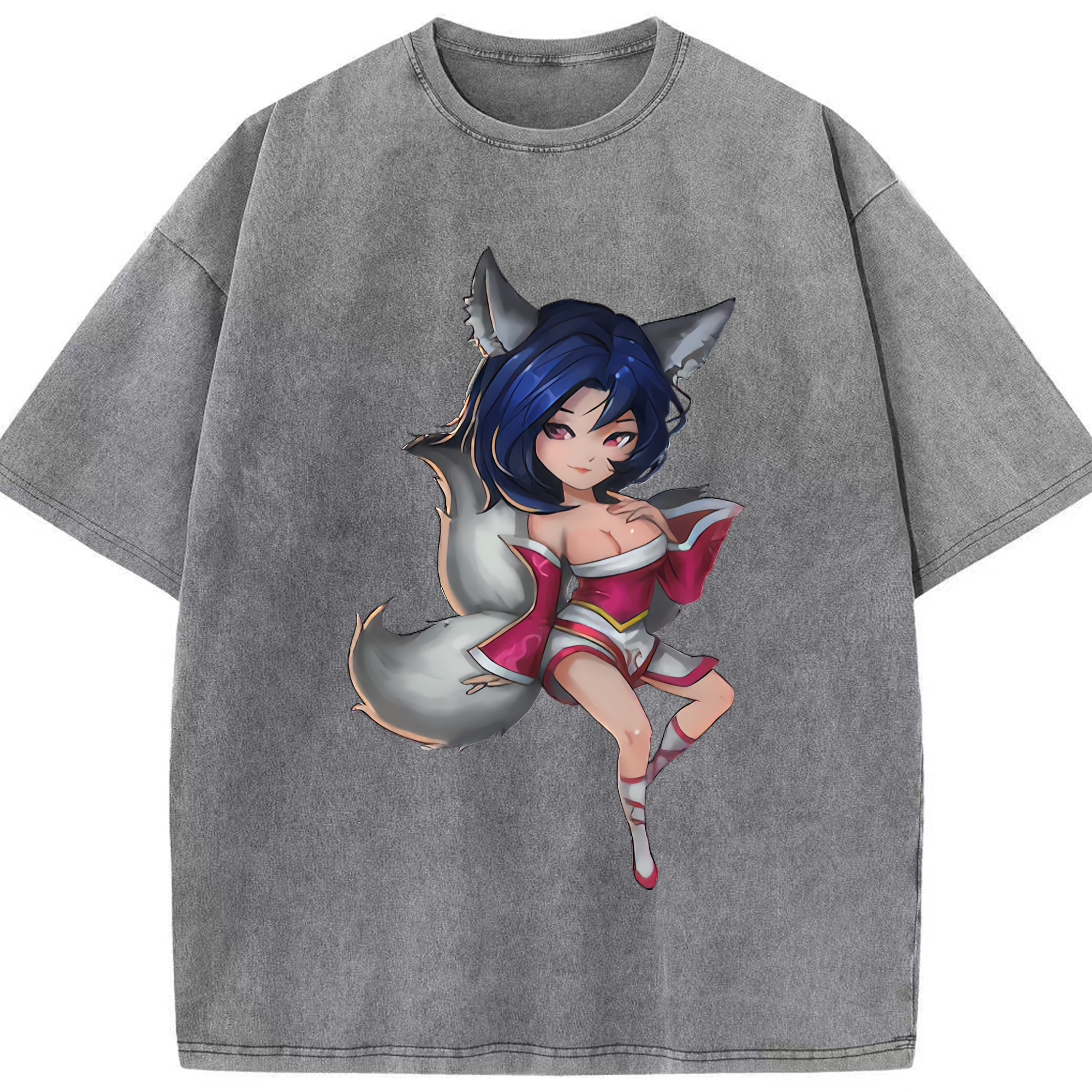 （画像用） リーグ・オブ・レジェンド League of Legends LOL 綿100% ヴィンテージ風 半袖Tシャツ（フロントプリント）