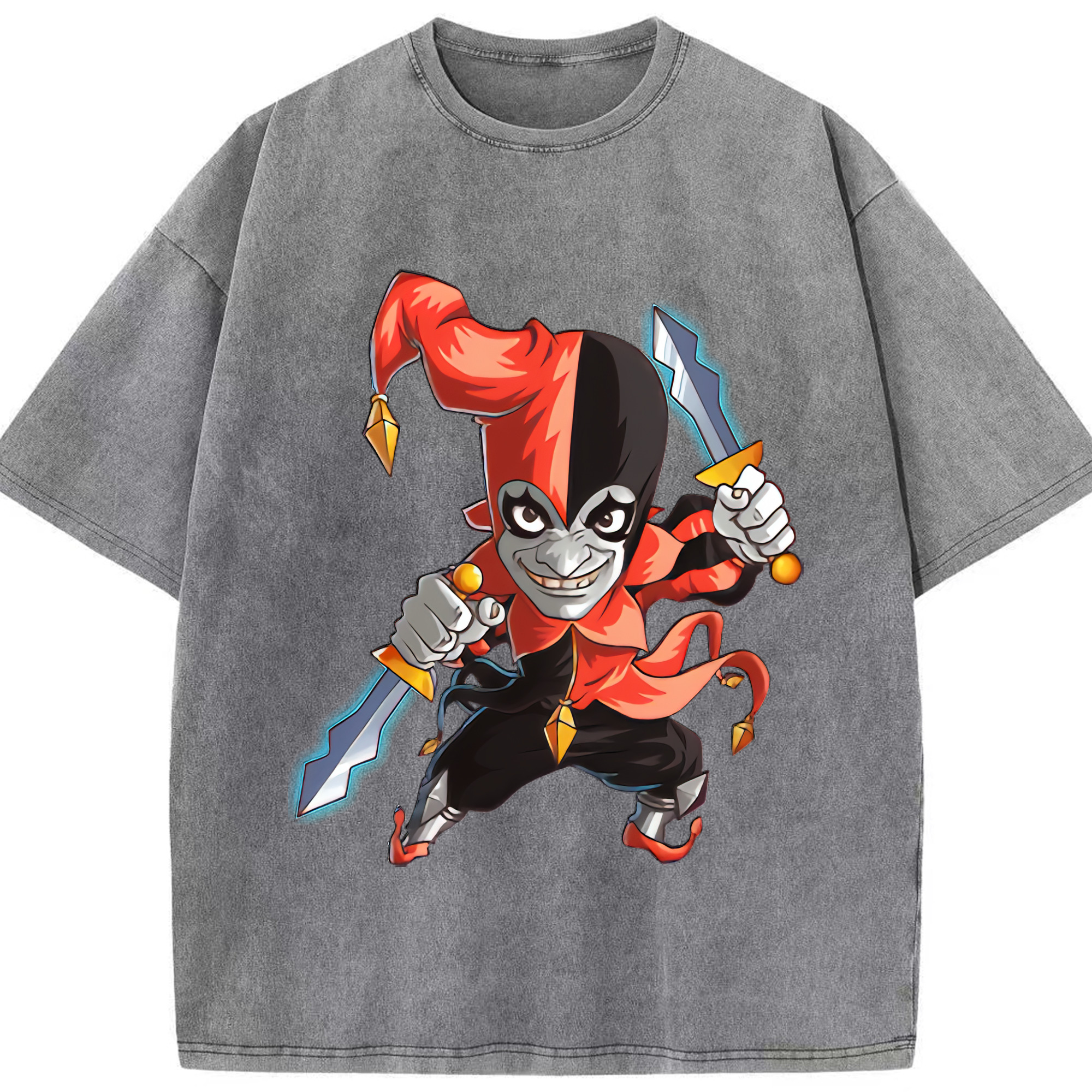 （画像用） リーグ・オブ・レジェンド League of Legends LOL 綿100% ヴィンテージ風 半袖Tシャツ（フロントプリント）