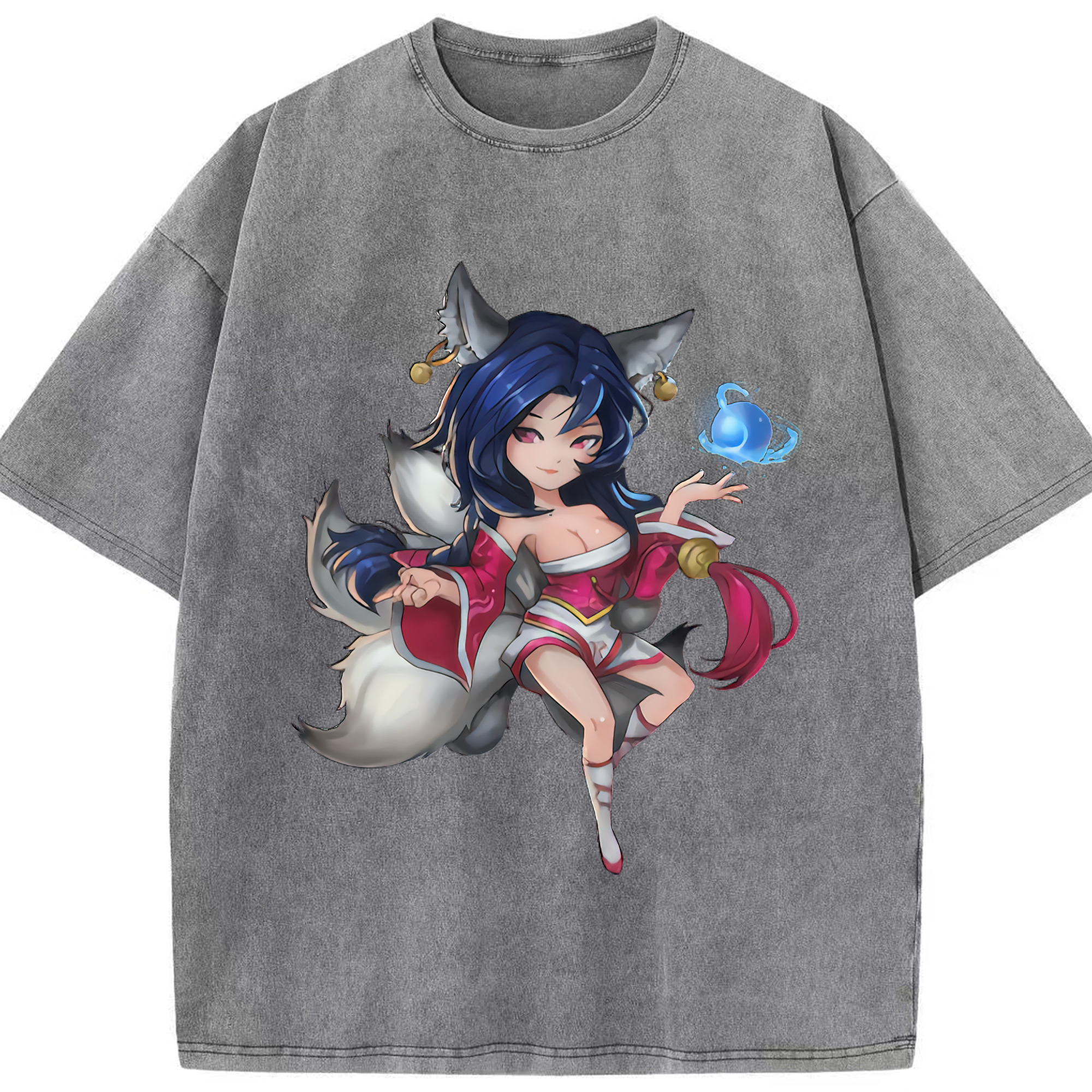 リーグ・オブ・レジェンド League of Legends LOL 綿100% ヴィンテージ風 半袖Tシャツ（フロントプリント）