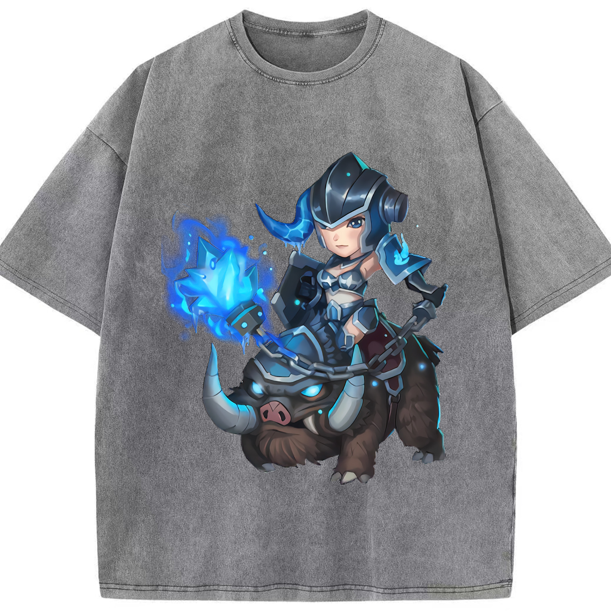 リーグ・オブ・レジェンド League of Legends LOL 綿100% ヴィンテージ風 半袖Tシャツ（フロントプリント）