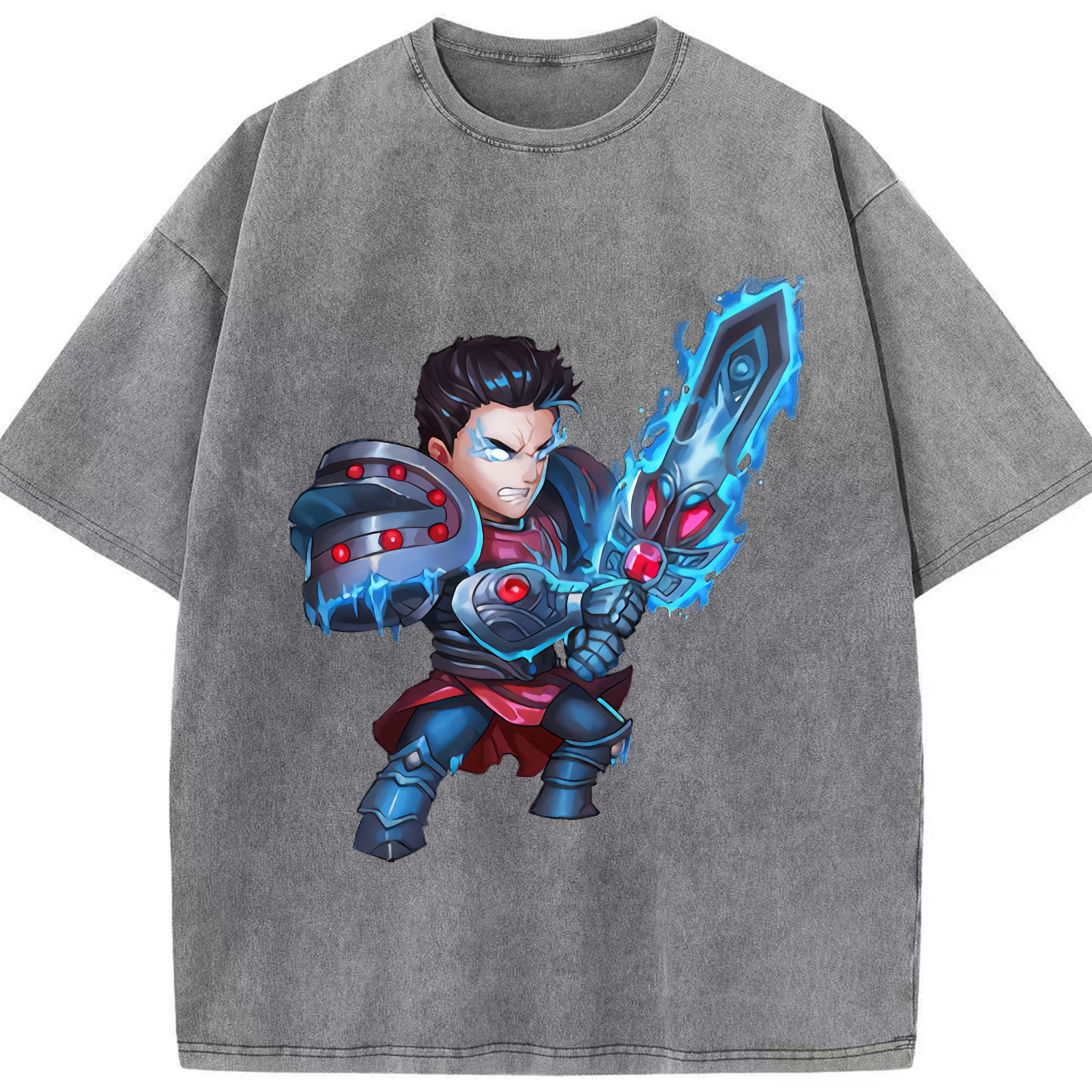 リーグ・オブ・レジェンド League of Legends LOL 綿100% ヴィンテージ風 半袖Tシャツ（フロントプリント）
