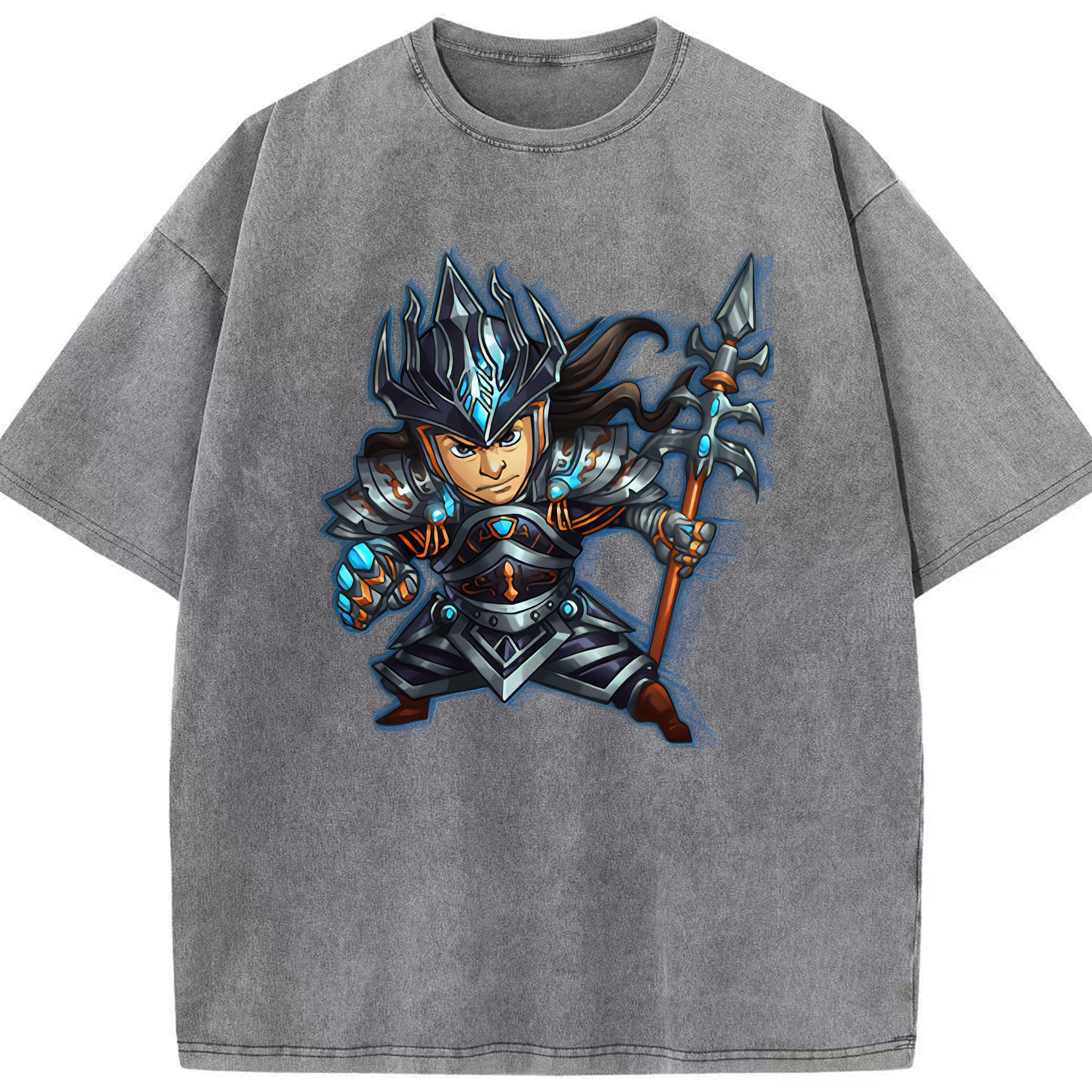 リーグ・オブ・レジェンド League of Legends LOL 綿100% ヴィンテージ風 半袖Tシャツ（フロントプリント）