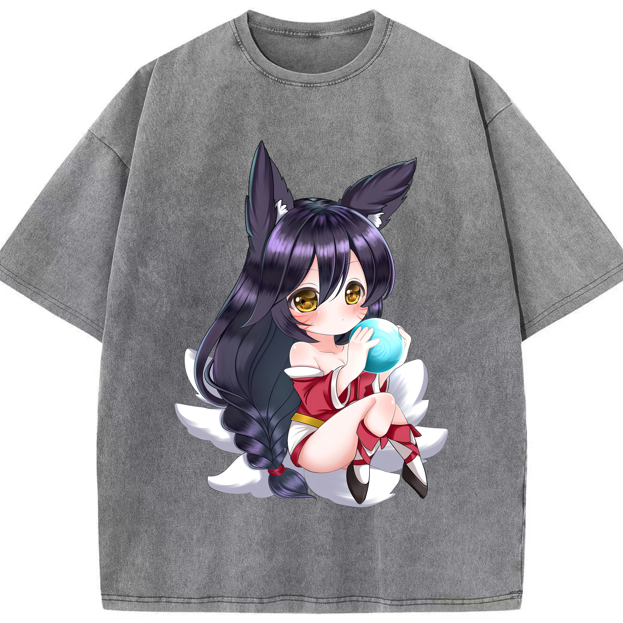 リーグ・オブ・レジェンド League of Legends LOL 綿100% ヴィンテージ風 半袖Tシャツ（フロントプリント）