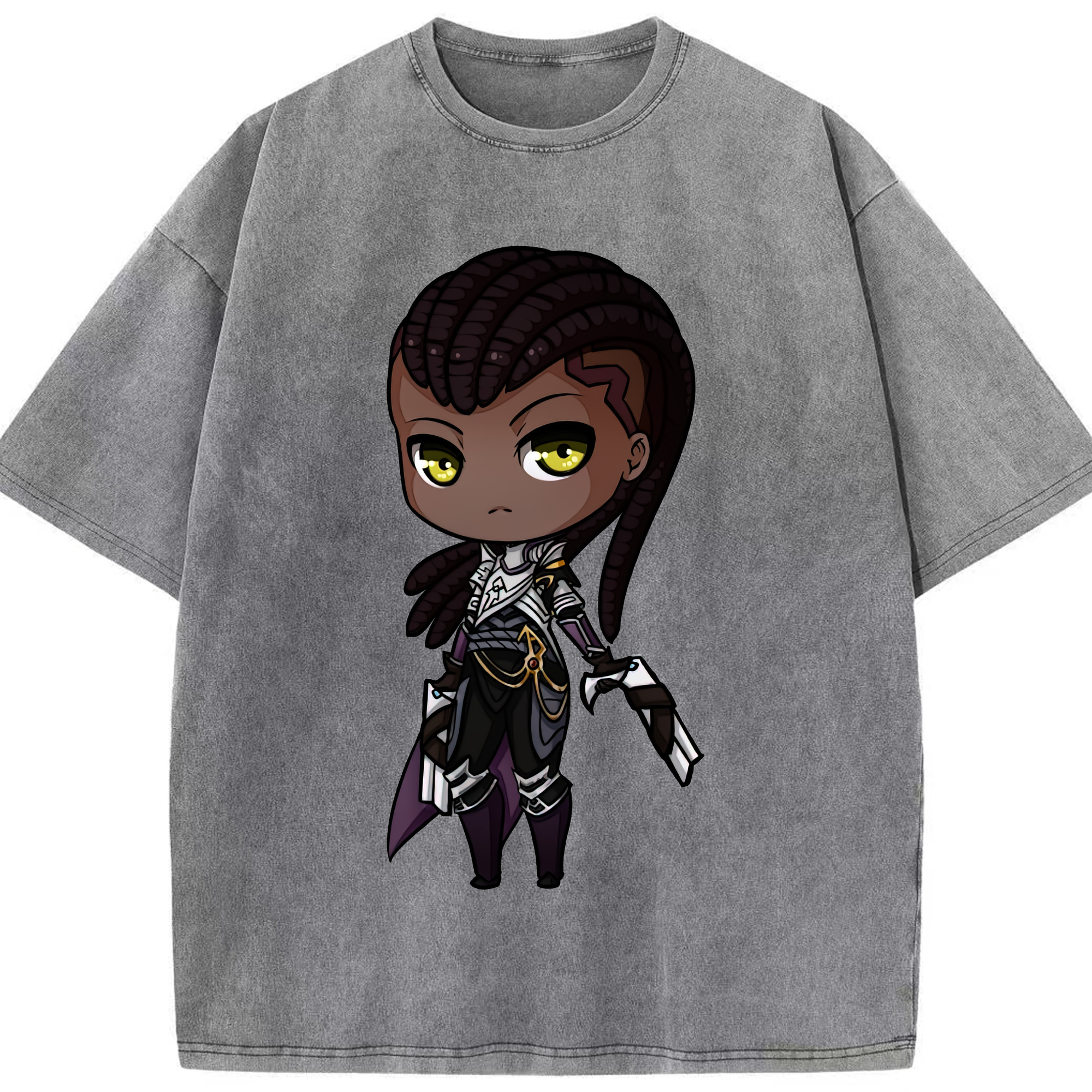 リーグ・オブ・レジェンド League of Legends LOL 綿100% ヴィンテージ風 半袖Tシャツ（フロントプリント）