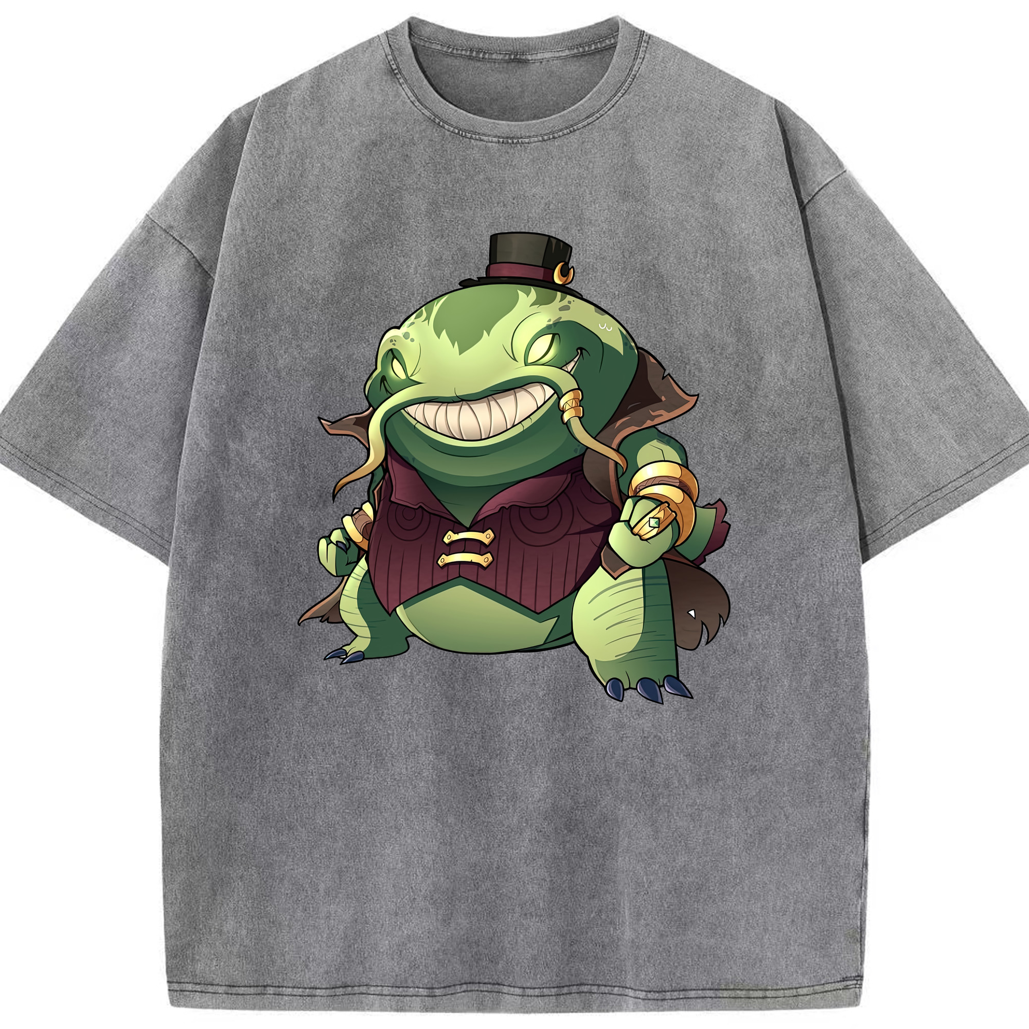 （画像用） リーグ・オブ・レジェンド League of Legends LOL 綿100% ヴィンテージ風 半袖Tシャツ（フロントプリント）