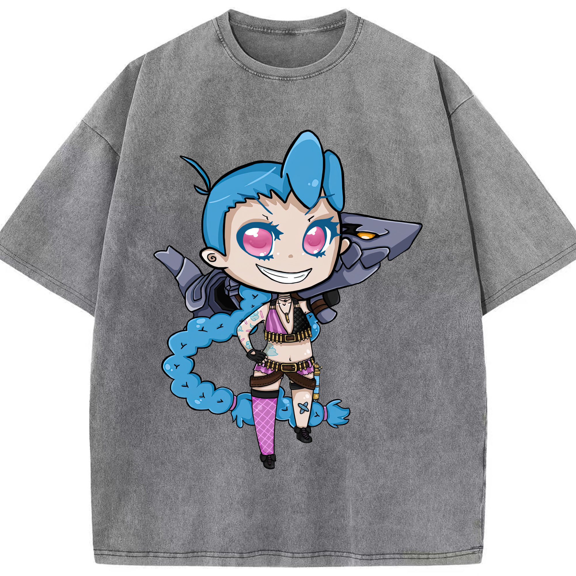 リーグ・オブ・レジェンド League of Legends LOL 綿100% ヴィンテージ風 半袖Tシャツ（フロントプリント）
