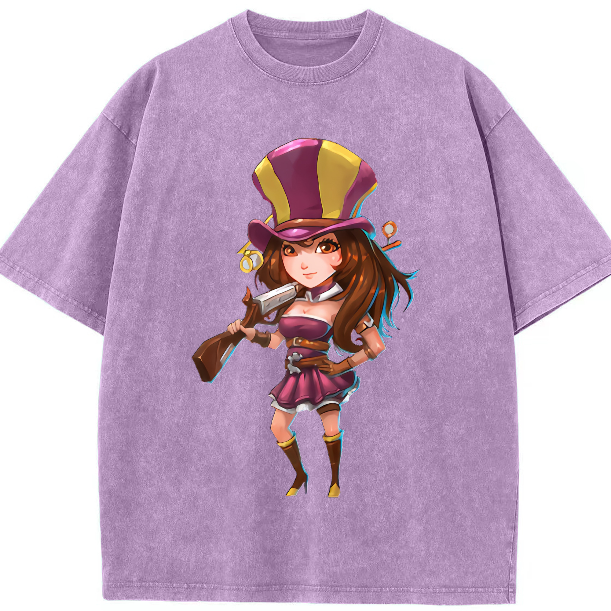 （画像用） リーグ・オブ・レジェンド League of Legends LOL 綿100% ヴィンテージ風 半袖Tシャツ（フロントプリント）