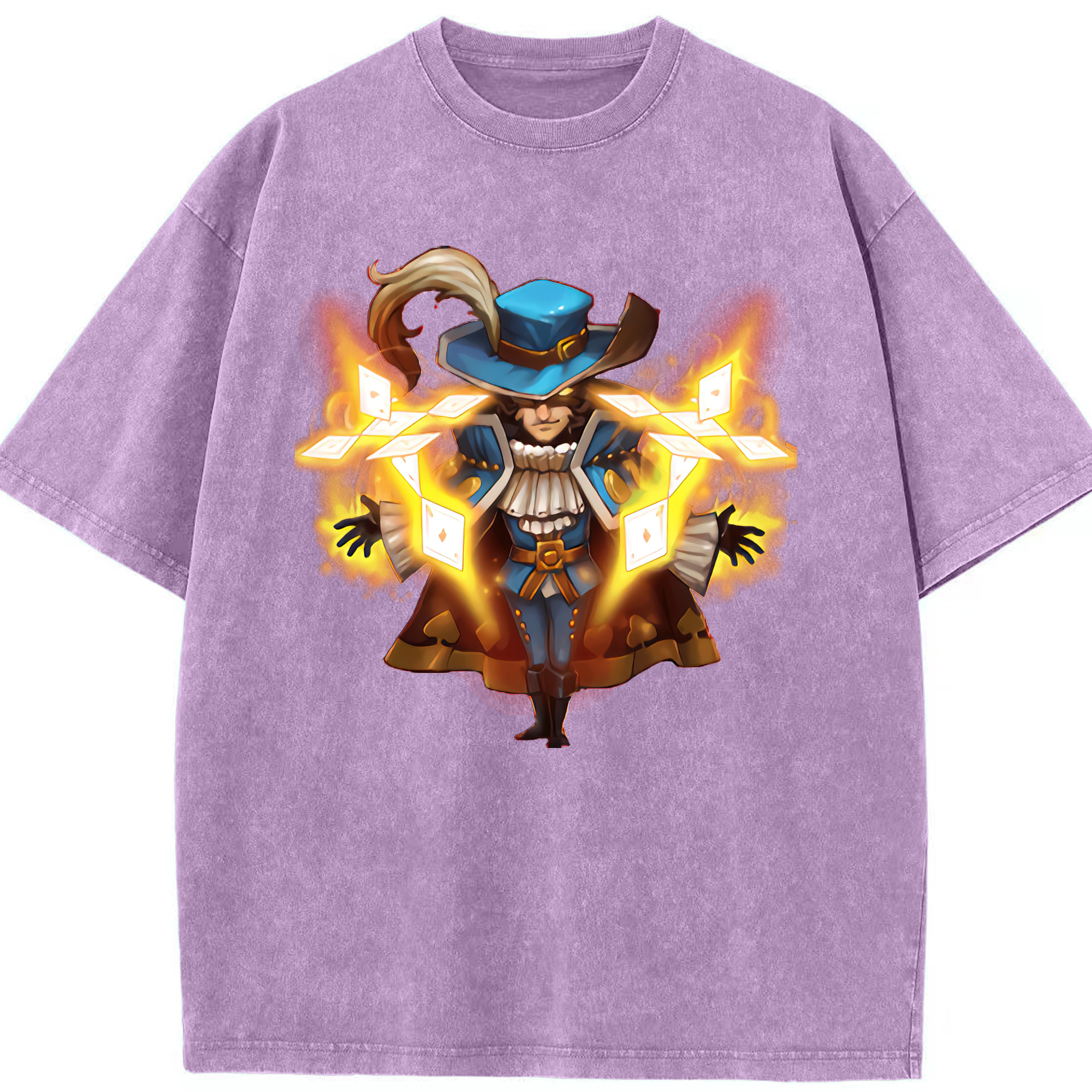 リーグ・オブ・レジェンド League of Legends LOL 綿100% ヴィンテージ風 半袖Tシャツ（フロントプリント）