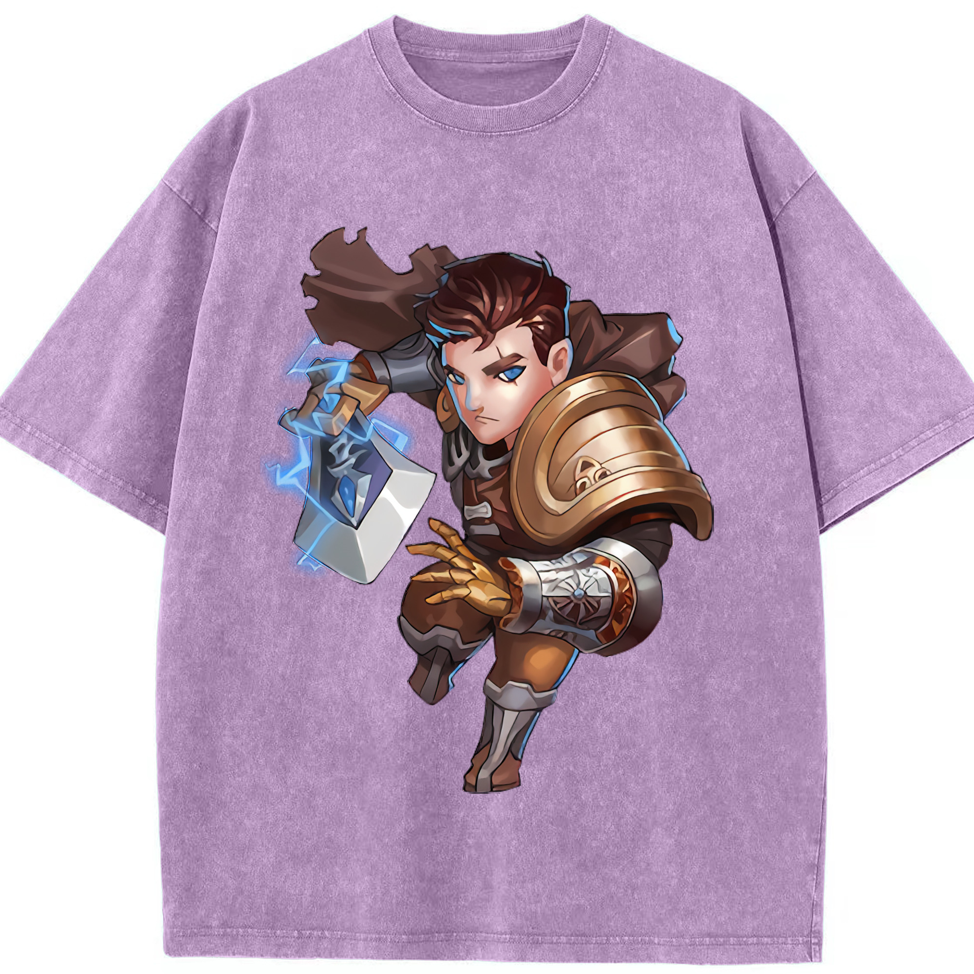 （画像用） リーグ・オブ・レジェンド League of Legends LOL 綿100% ヴィンテージ風 半袖Tシャツ（フロントプリント）