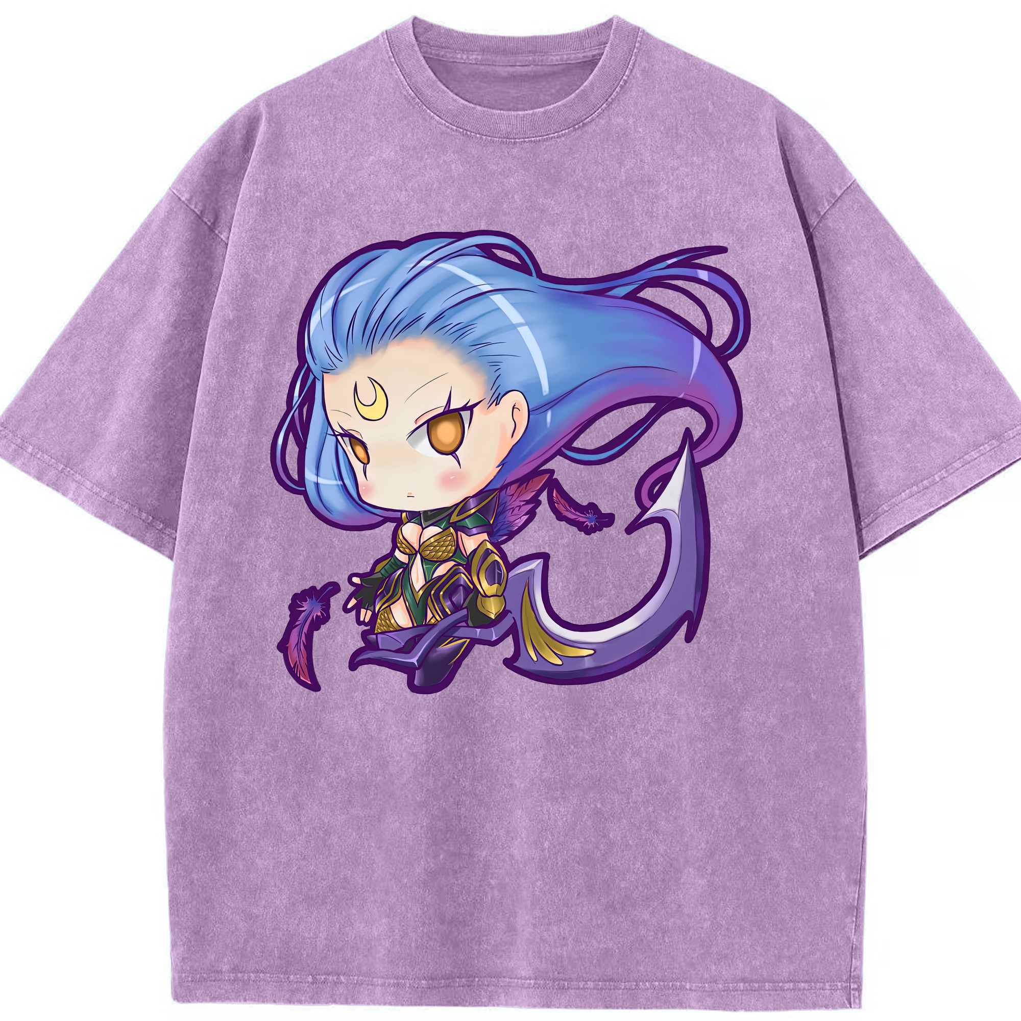 リーグ・オブ・レジェンド League of Legends LOL 綿100% ヴィンテージ風 半袖Tシャツ（フロントプリント）