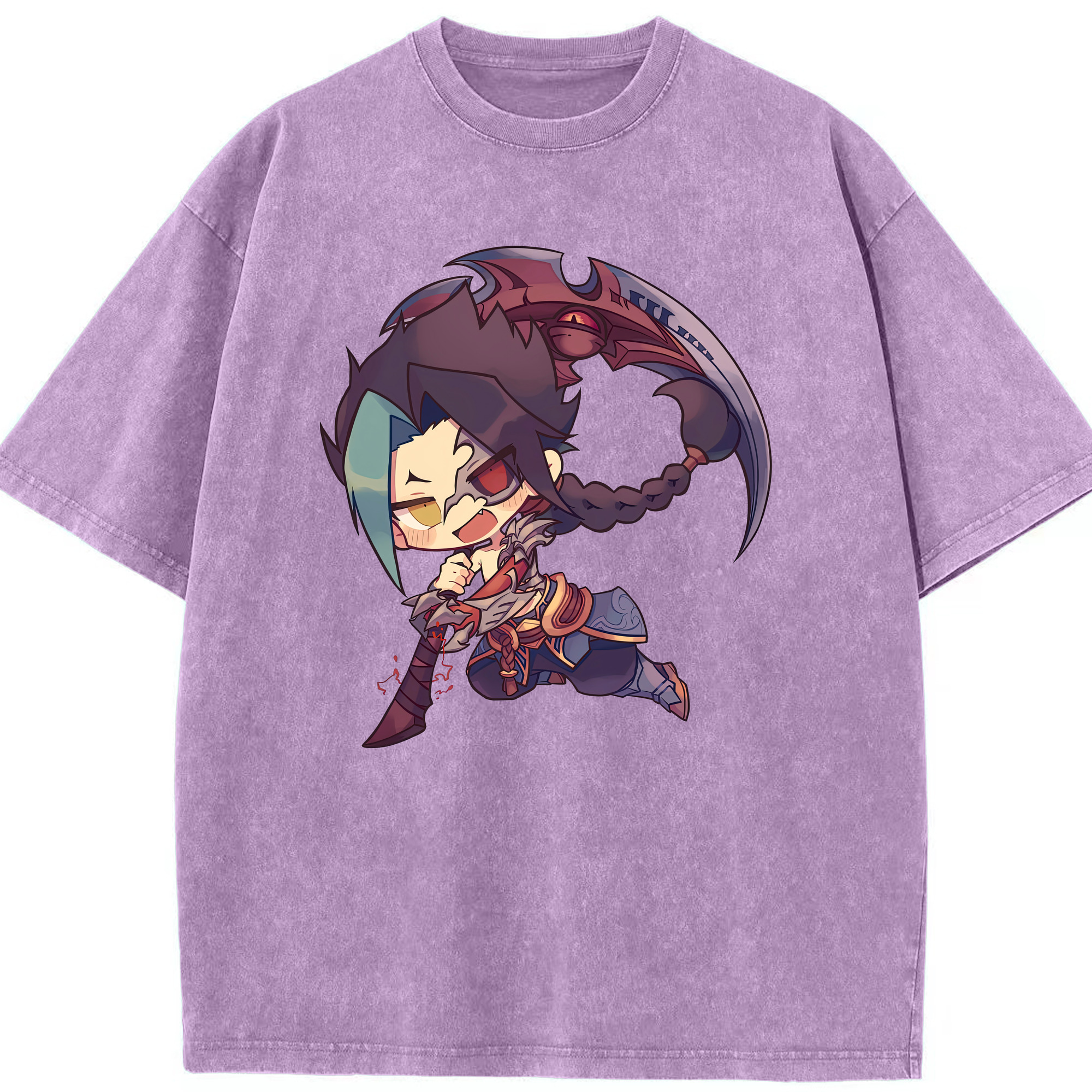 （画像用） リーグ・オブ・レジェンド League of Legends LOL 綿100% ヴィンテージ風 半袖Tシャツ（フロントプリント）