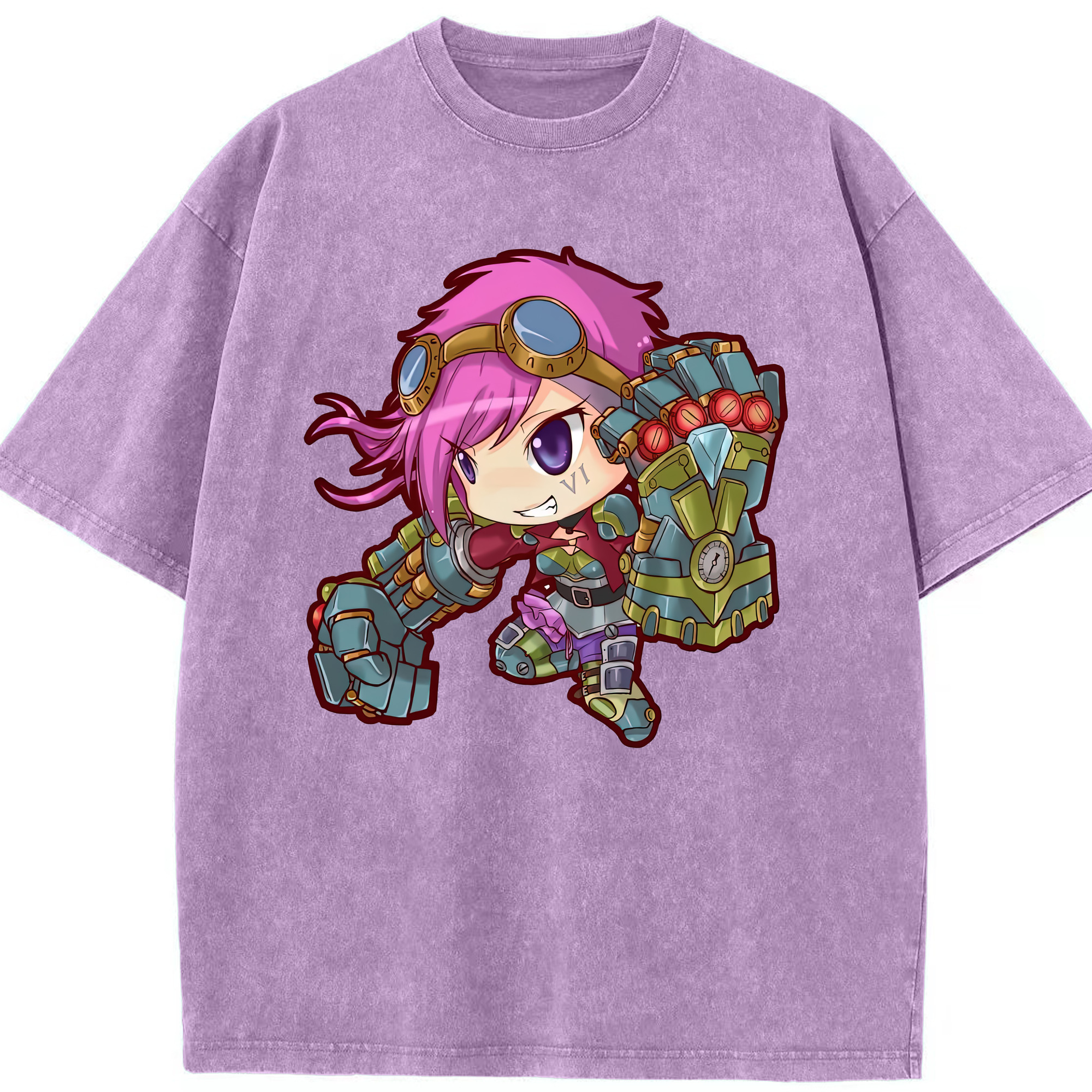 リーグ・オブ・レジェンド League of Legends LOL 綿100% ヴィンテージ風 半袖Tシャツ（フロントプリント）