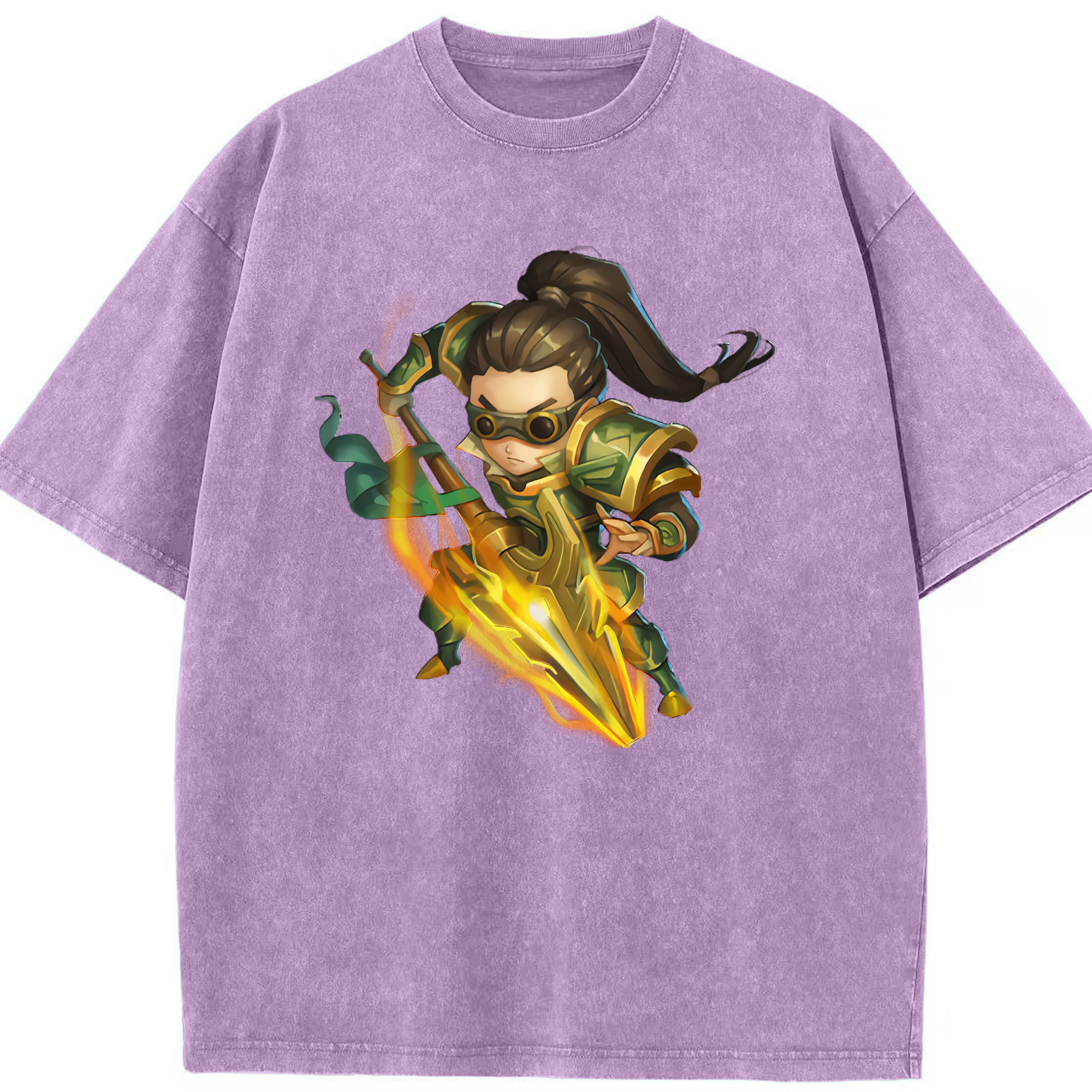 リーグ・オブ・レジェンド League of Legends LOL 綿100% ヴィンテージ風 半袖Tシャツ（フロントプリント）