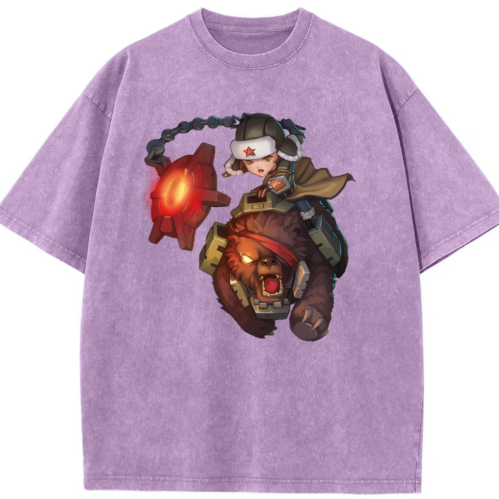リーグ・オブ・レジェンド League of Legends LOL 綿100% ヴィンテージ風 半袖Tシャツ（フロントプリント）