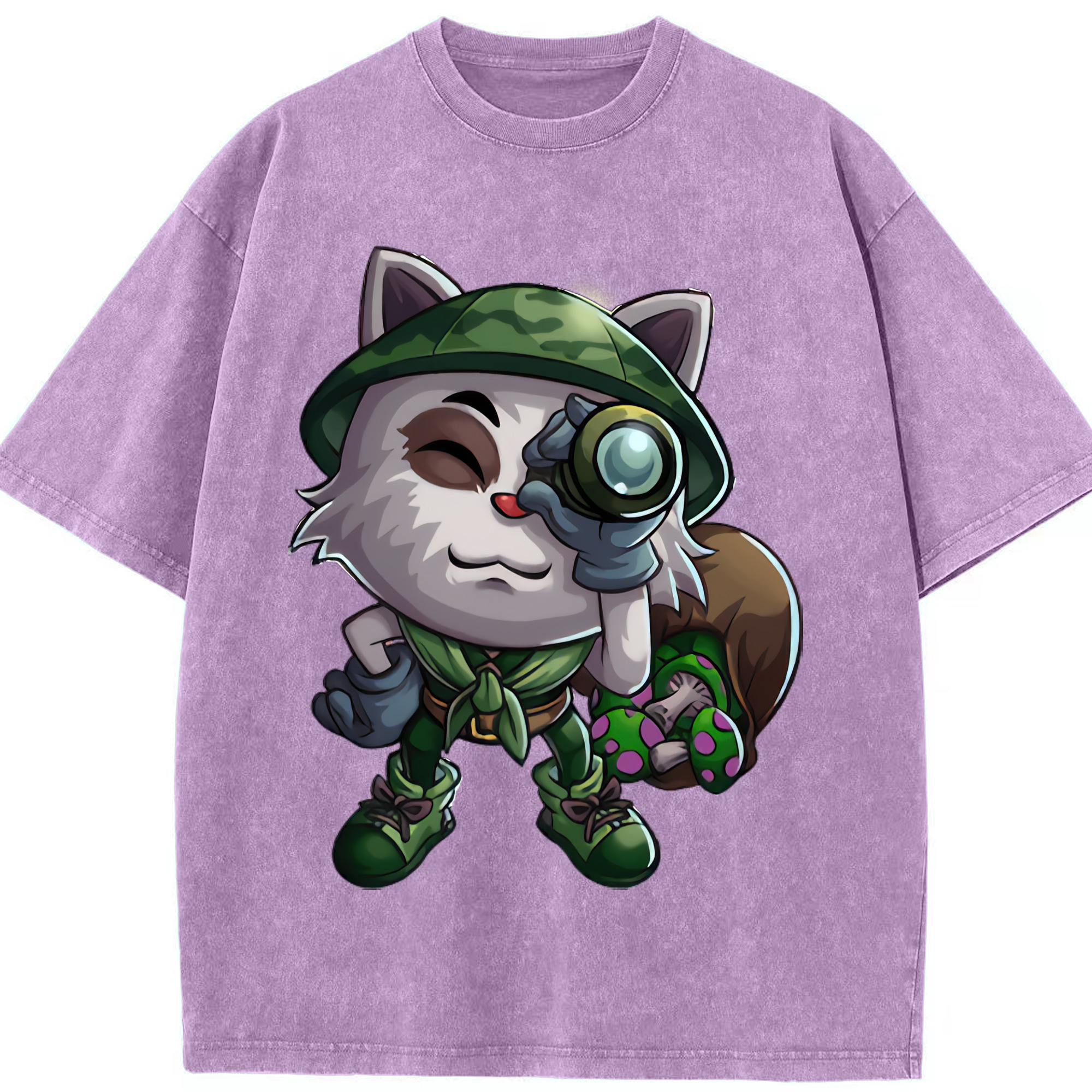 リーグ・オブ・レジェンド League of Legends LOL 綿100% ヴィンテージ風 半袖Tシャツ（フロントプリント）