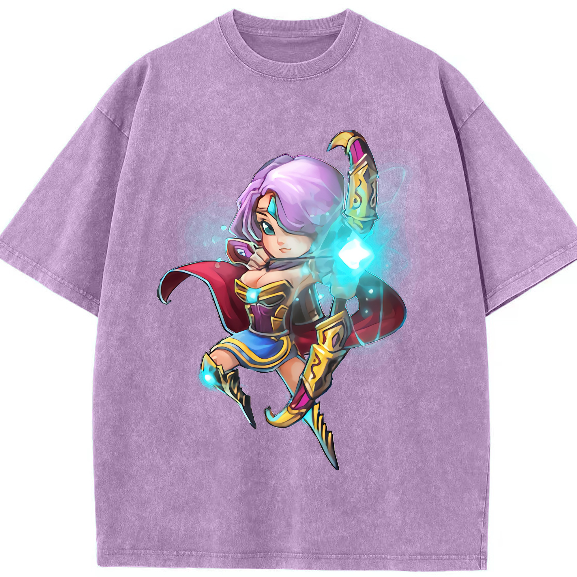 リーグ・オブ・レジェンド League of Legends LOL 綿100% ヴィンテージ風 半袖Tシャツ（フロントプリント）