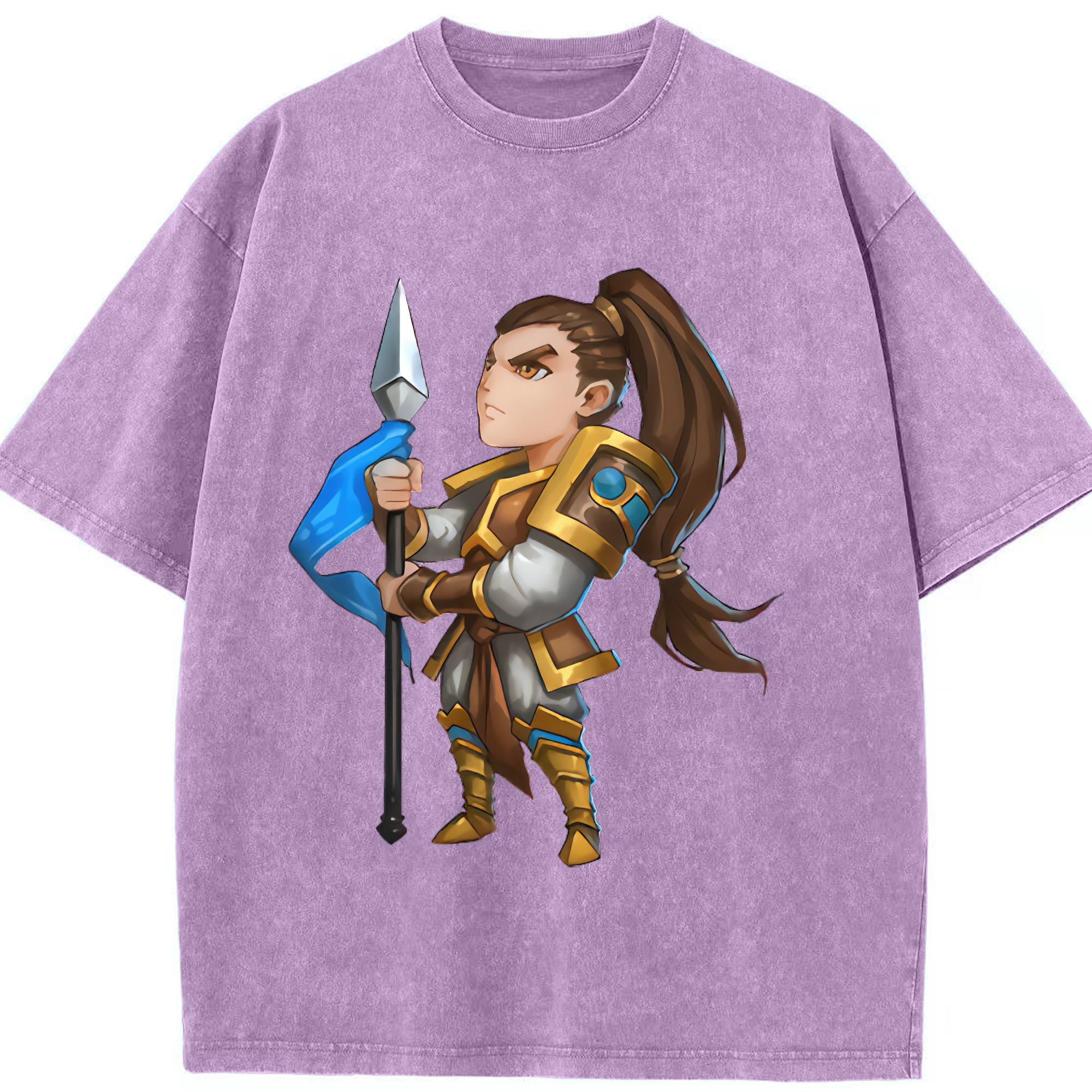 リーグ・オブ・レジェンド League of Legends LOL 綿100% ヴィンテージ風 半袖Tシャツ（フロントプリント）