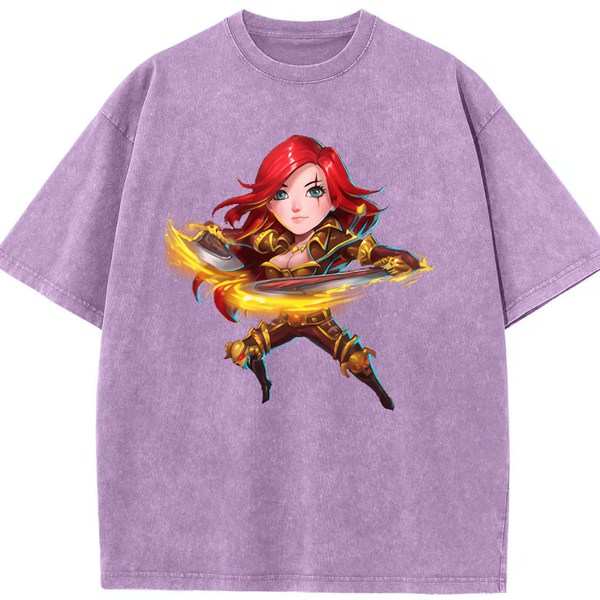 リーグ・オブ・レジェンド League of Legends LOL 綿100% ヴィンテージ風 半袖Tシャツ（フロントプリント）