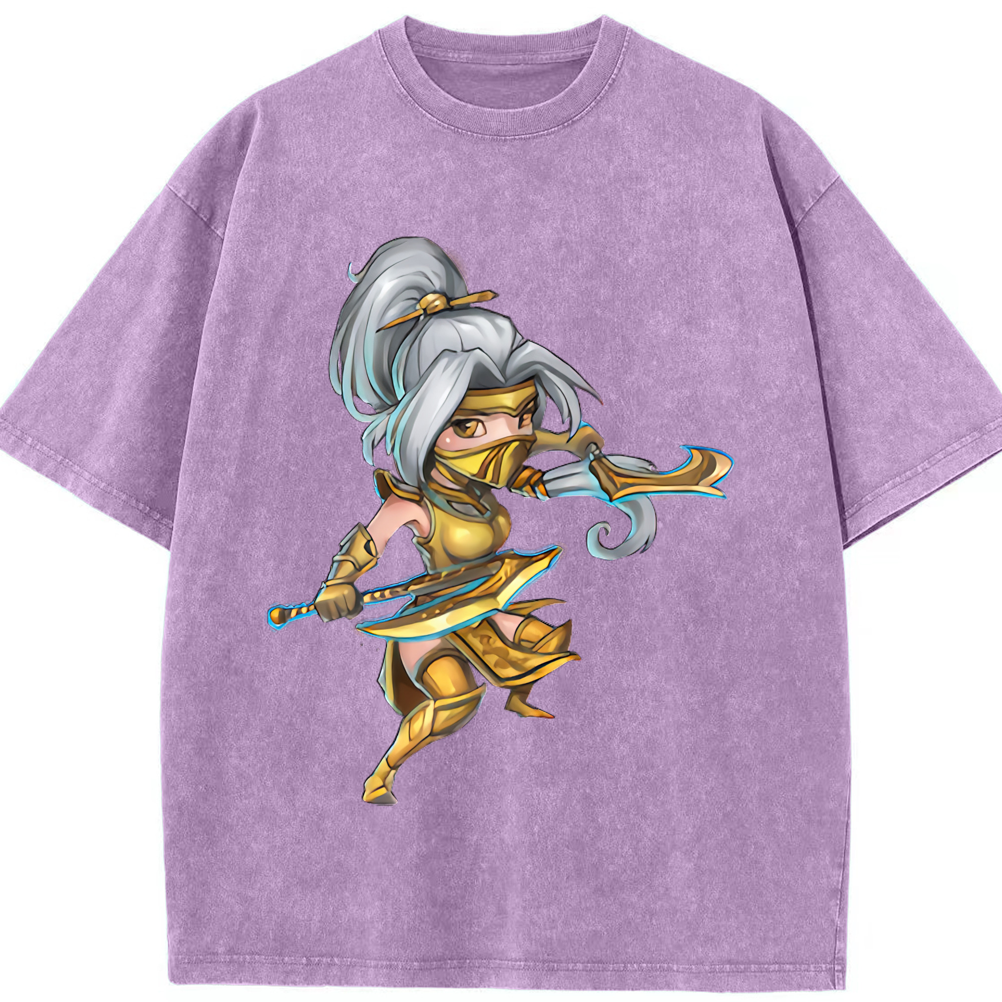 リーグ・オブ・レジェンド League of Legends LOL 綿100% ヴィンテージ風 半袖Tシャツ（フロントプリント）