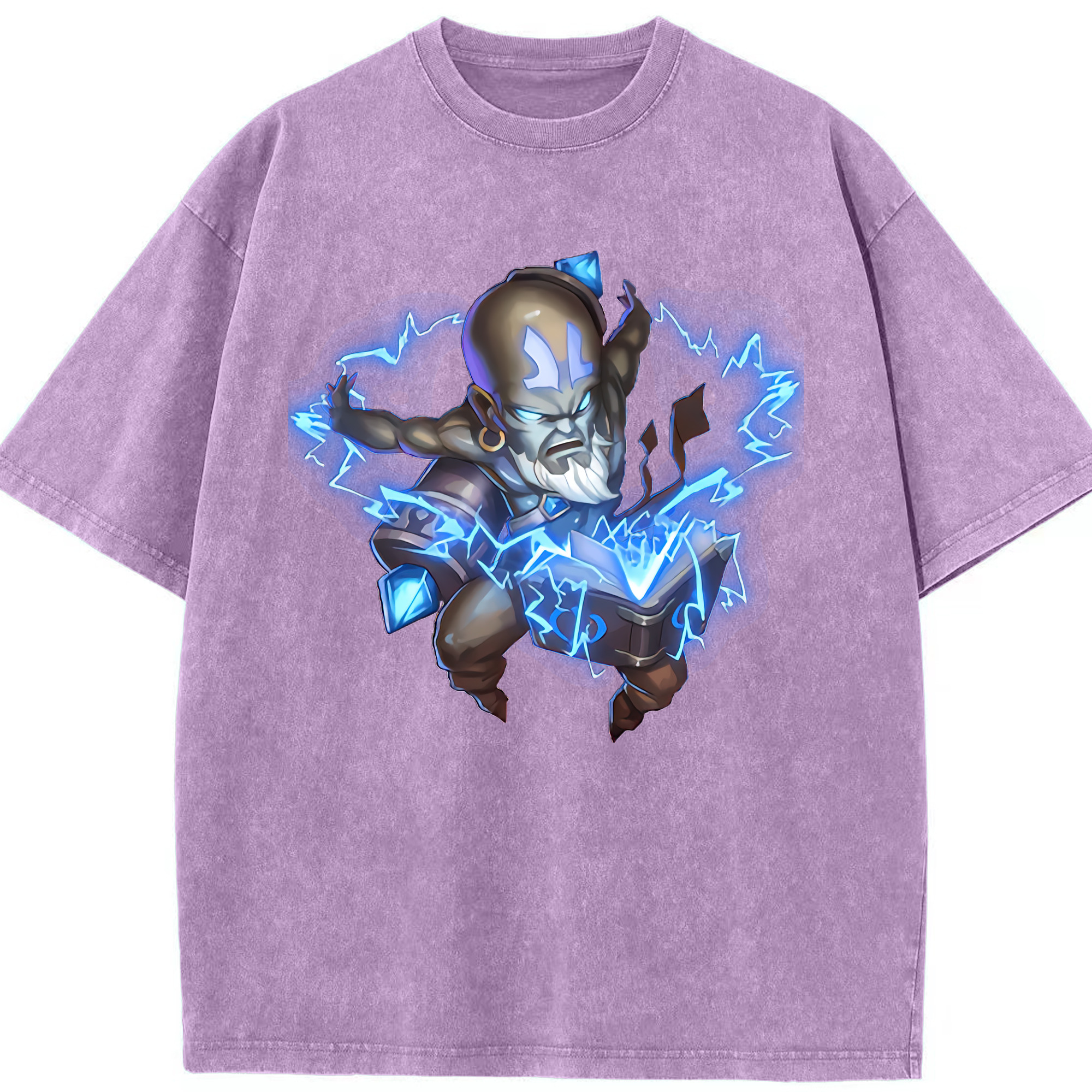 リーグ・オブ・レジェンド League of Legends LOL 綿100% ヴィンテージ風 半袖Tシャツ（フロントプリント）