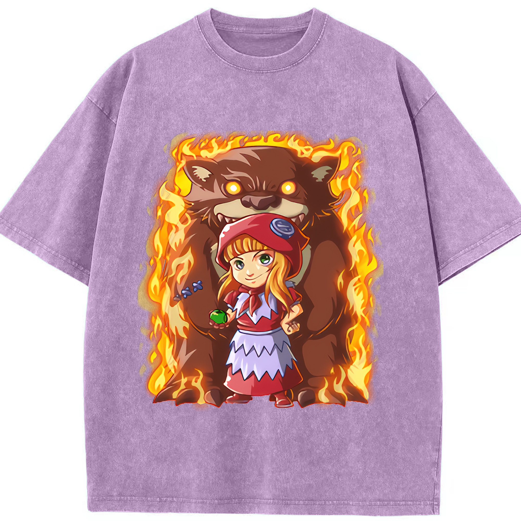 リーグ・オブ・レジェンド League of Legends LOL 綿100% ヴィンテージ風 半袖Tシャツ（フロントプリント）