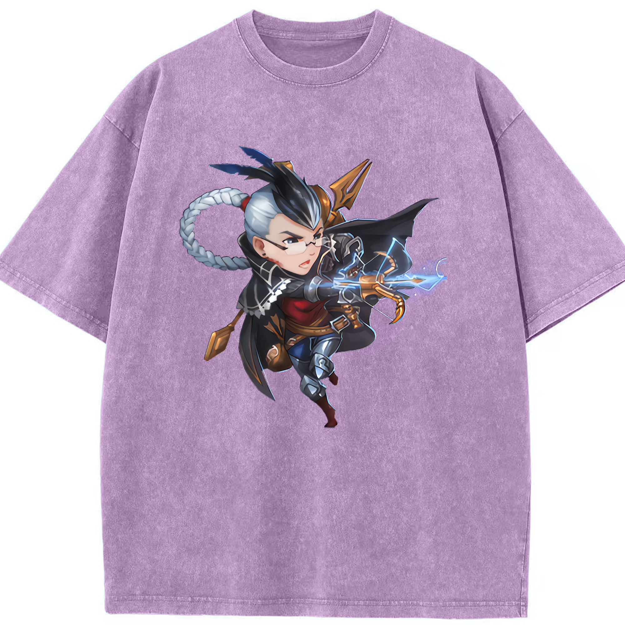 リーグ・オブ・レジェンド League of Legends LOL 綿100% ヴィンテージ風 半袖Tシャツ（フロントプリント）