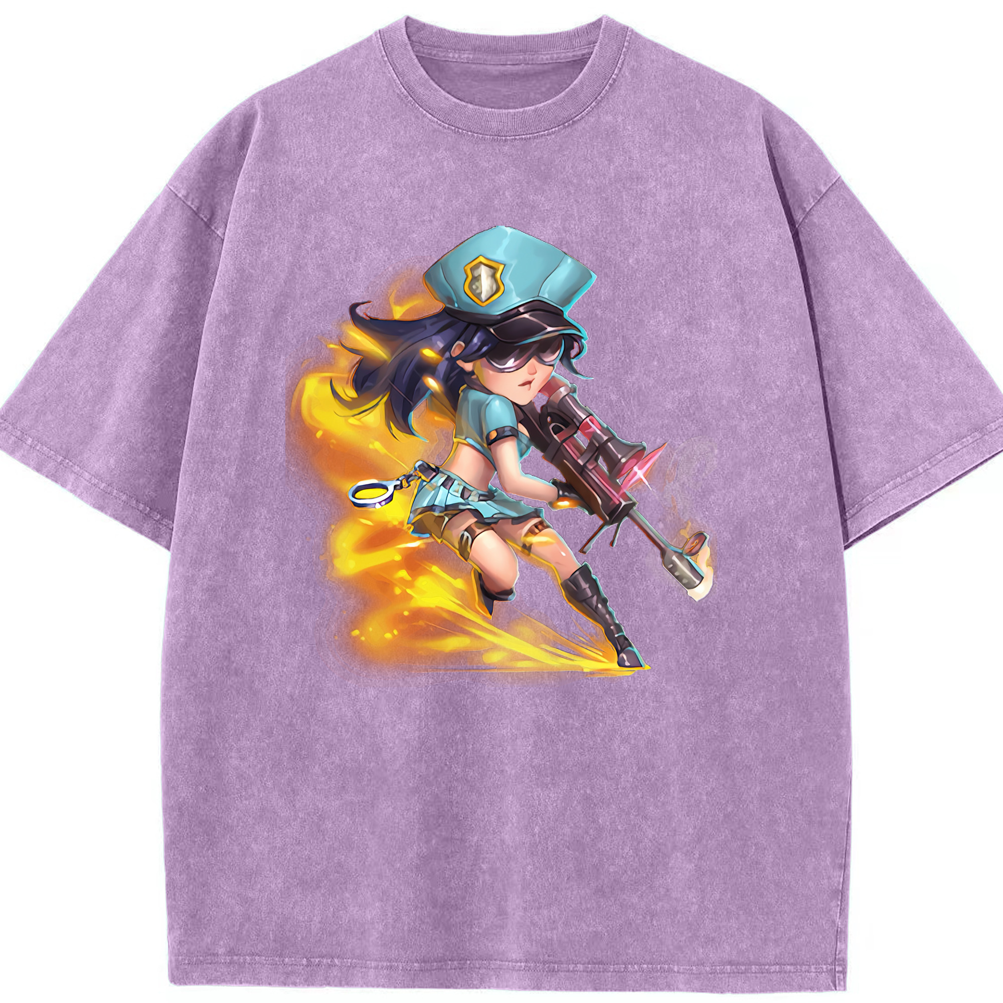 リーグ・オブ・レジェンド League of Legends LOL 綿100% ヴィンテージ風 半袖Tシャツ（フロントプリント）