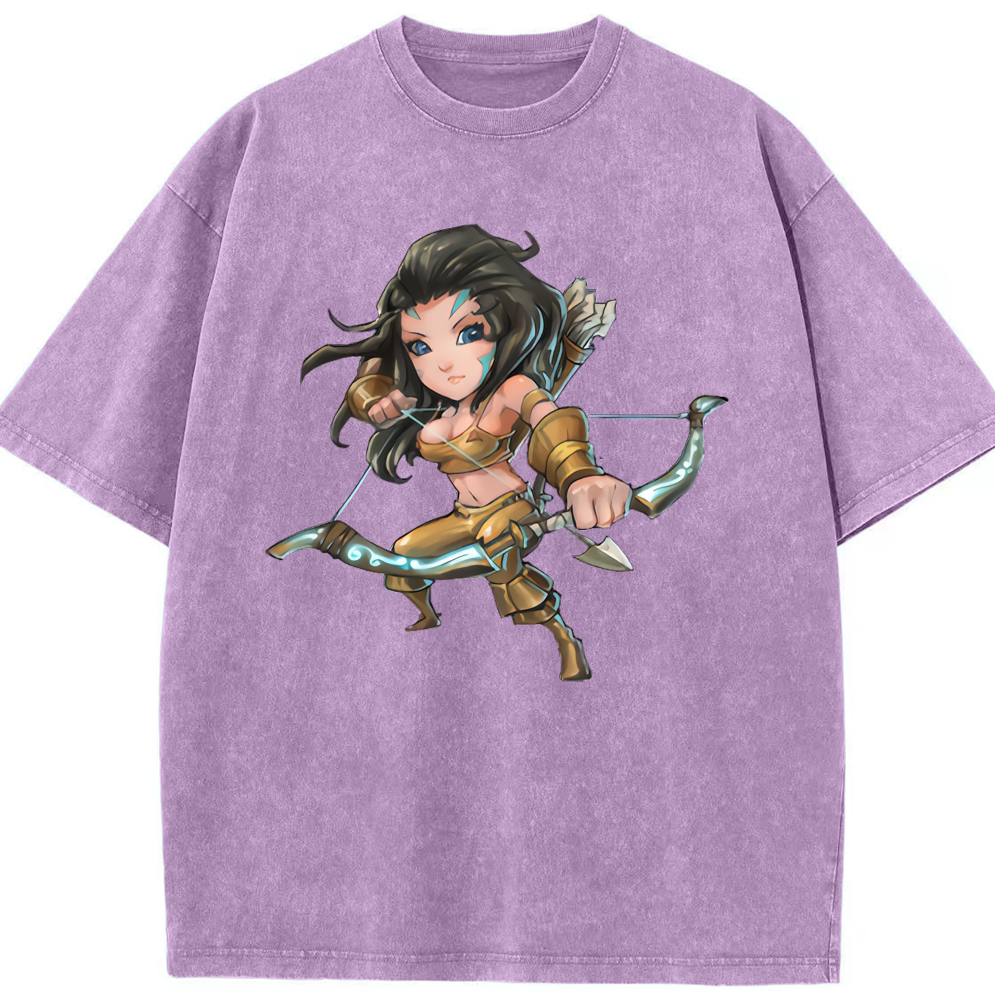 リーグ・オブ・レジェンド League of Legends LOL 綿100% ヴィンテージ風 半袖Tシャツ（フロントプリント）