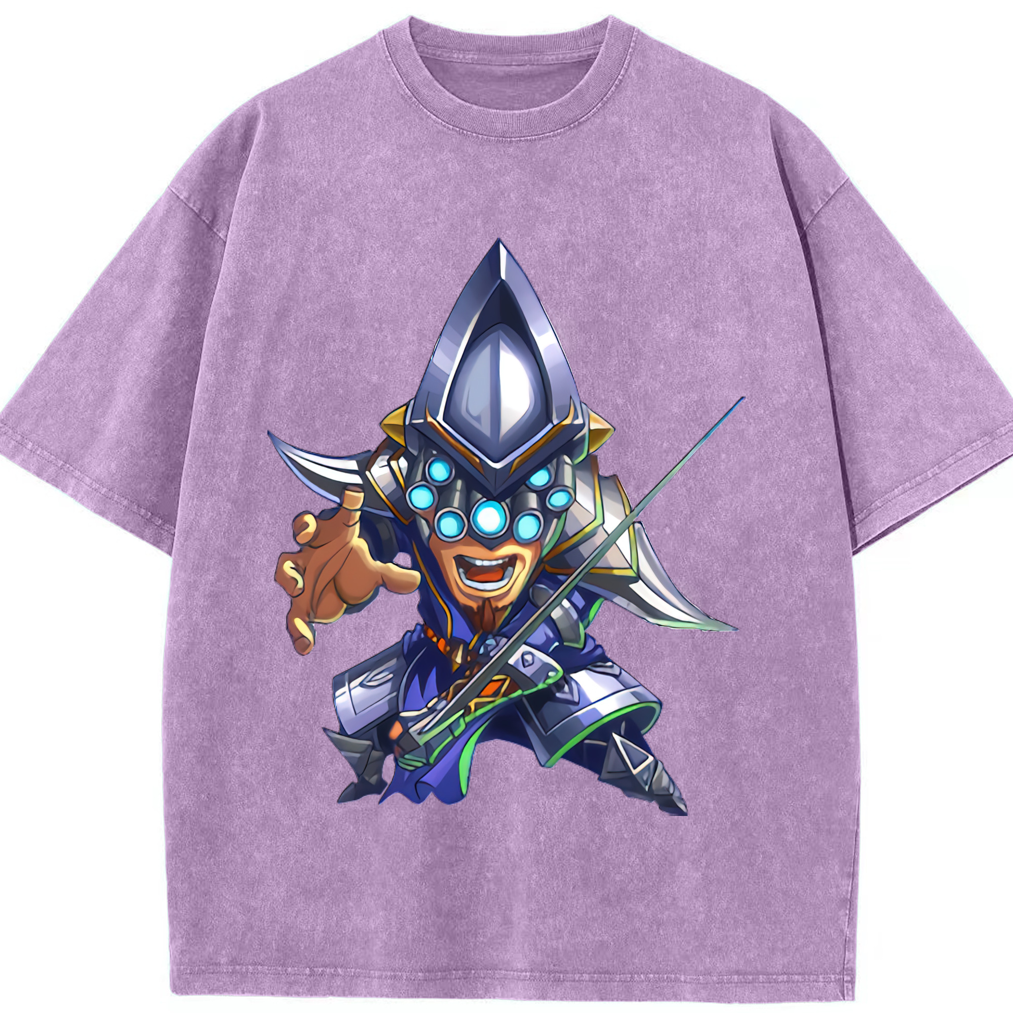 リーグ・オブ・レジェンド League of Legends LOL 綿100% ヴィンテージ風 半袖Tシャツ（フロントプリント）