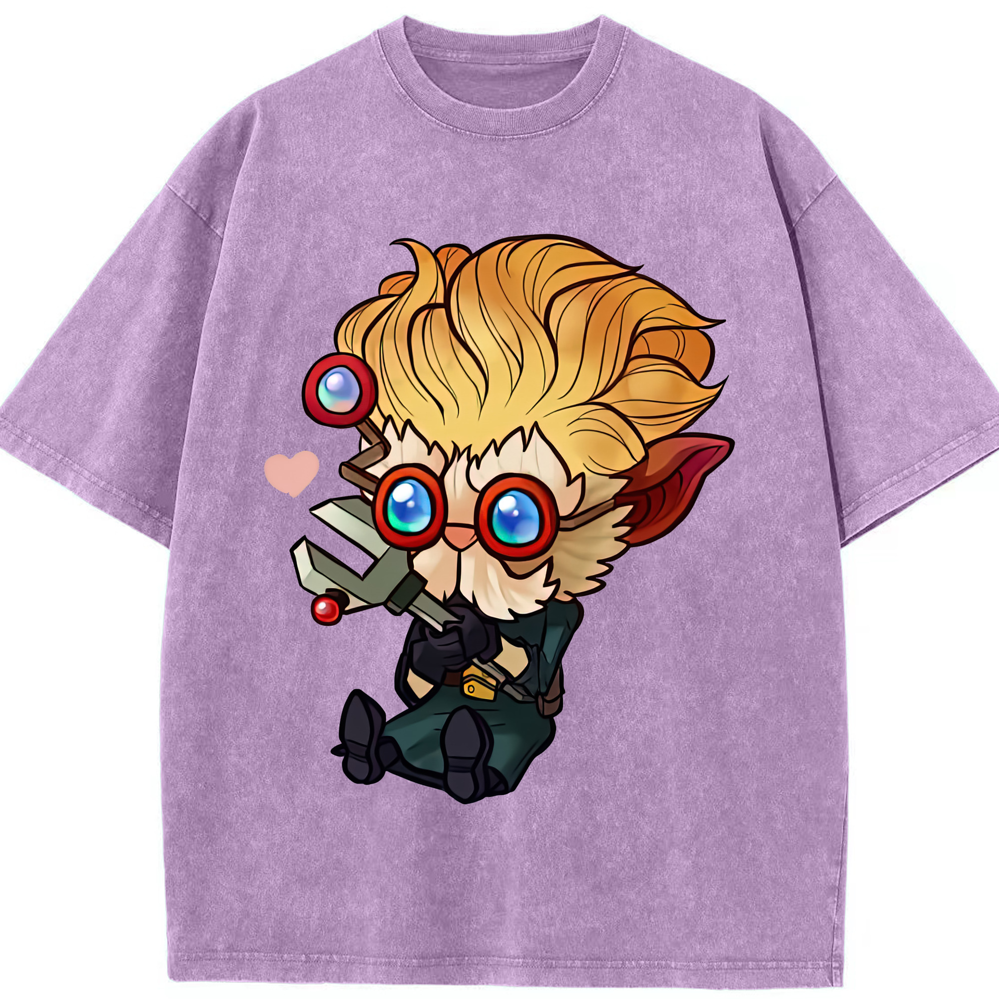 リーグ・オブ・レジェンド League of Legends LOL 綿100% ヴィンテージ風 半袖Tシャツ（フロントプリント）
