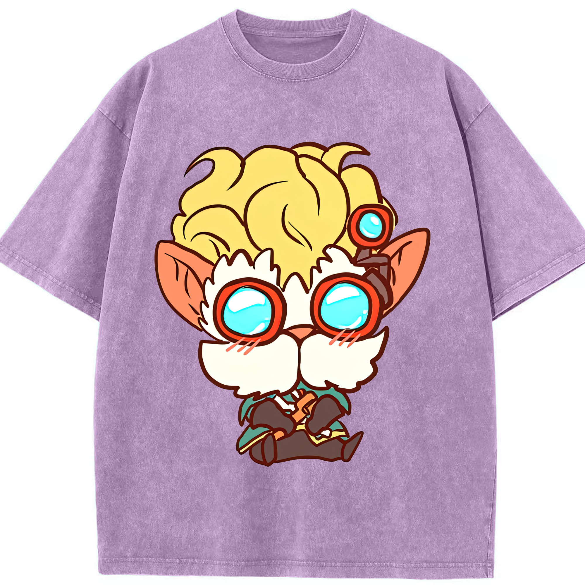 リーグ・オブ・レジェンド League of Legends LOL 綿100% ヴィンテージ風 半袖Tシャツ（フロントプリント）